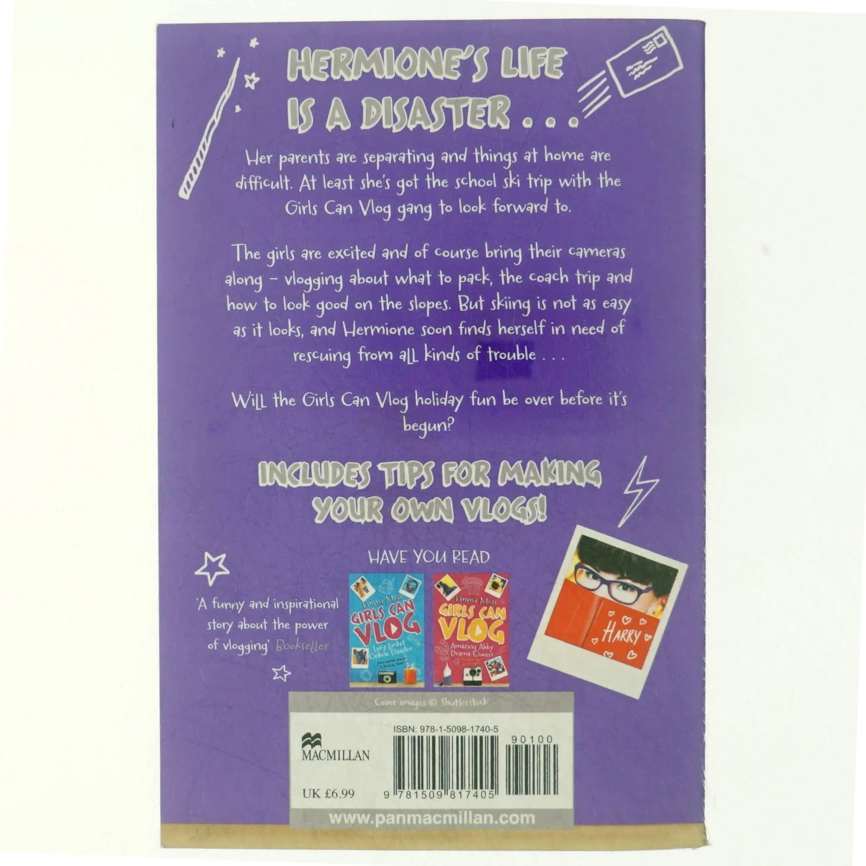 Hashtag Hermione: Wipeout: Girls Can Vlog 3 af Emma Moss (Bog)