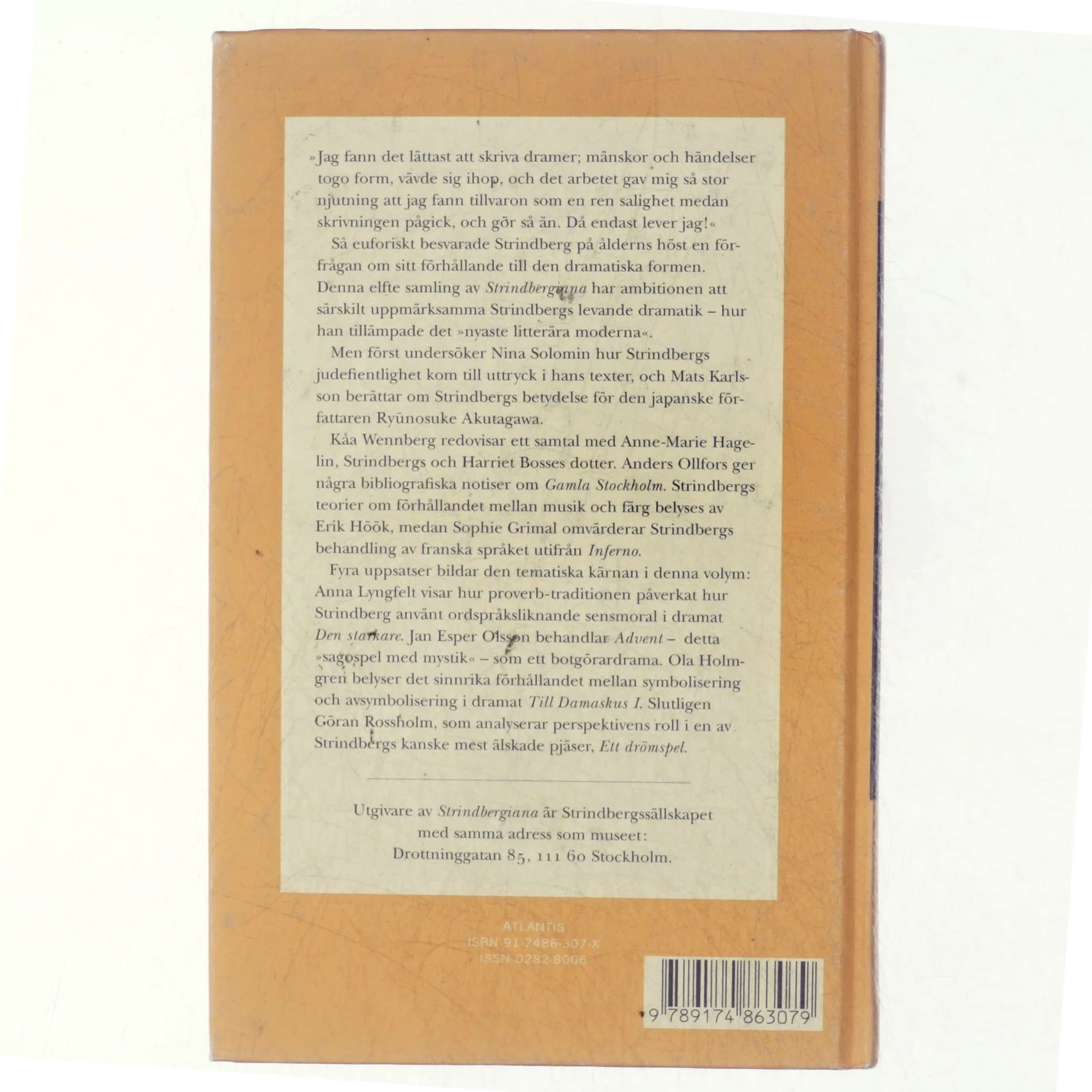 Strindbergiana af Boel Westin (Bog, svensk)