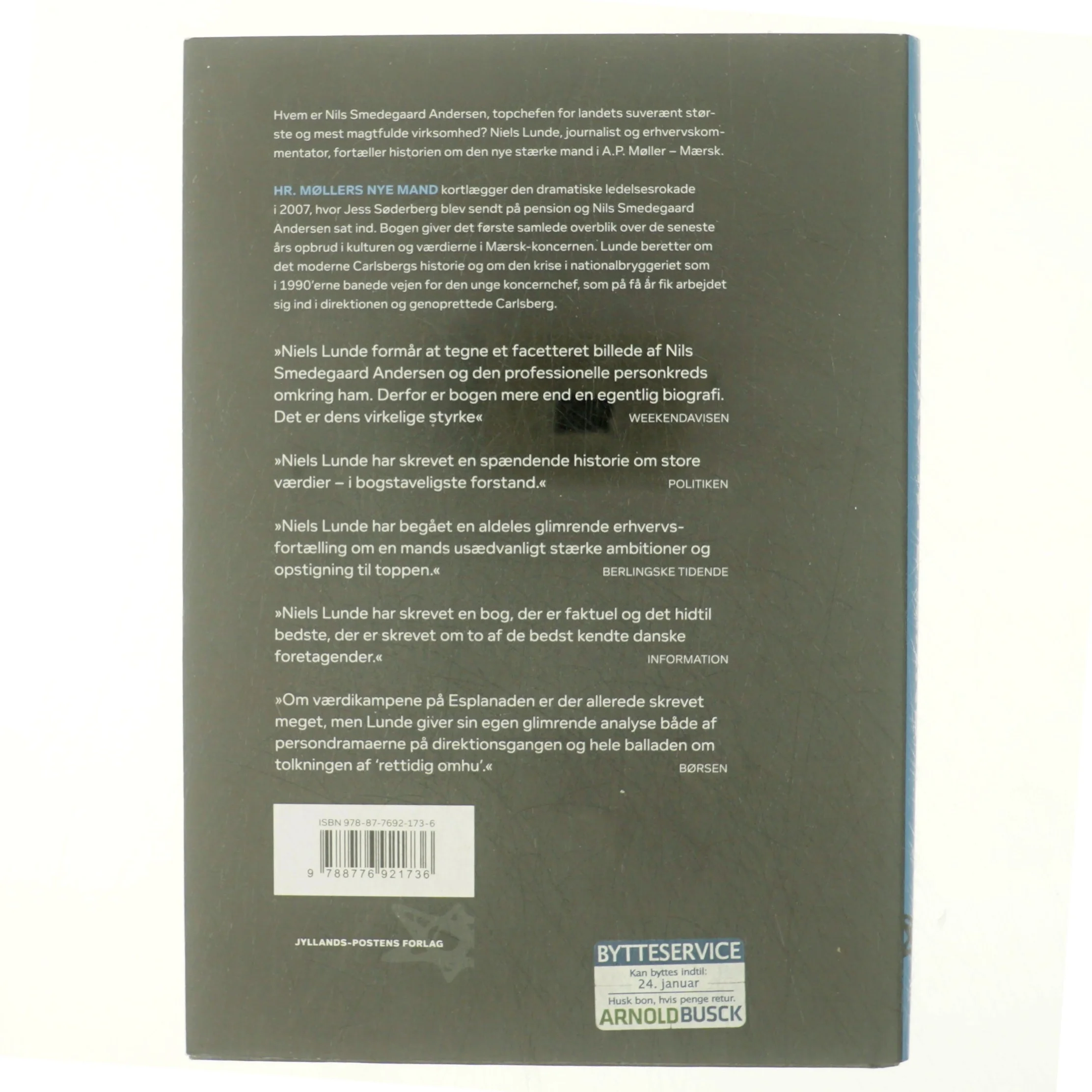 Hr. Møllers nye mand : Nils Smedegaards revolution på Esplanaden - og på Carlsberg af Niels Lunde (Bog)