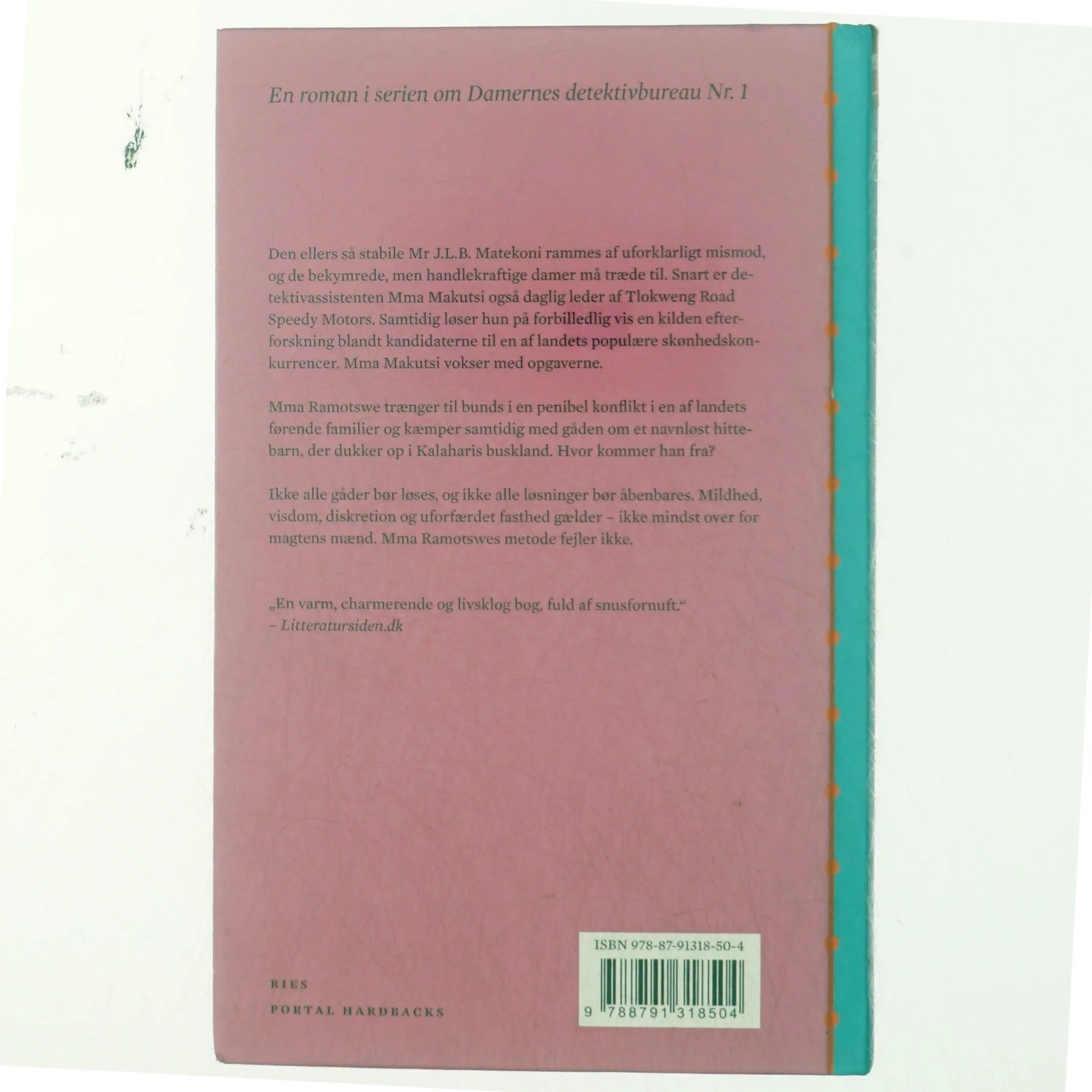 Moral for smukke piger : roman af Alexander McCall Smith (Bog)