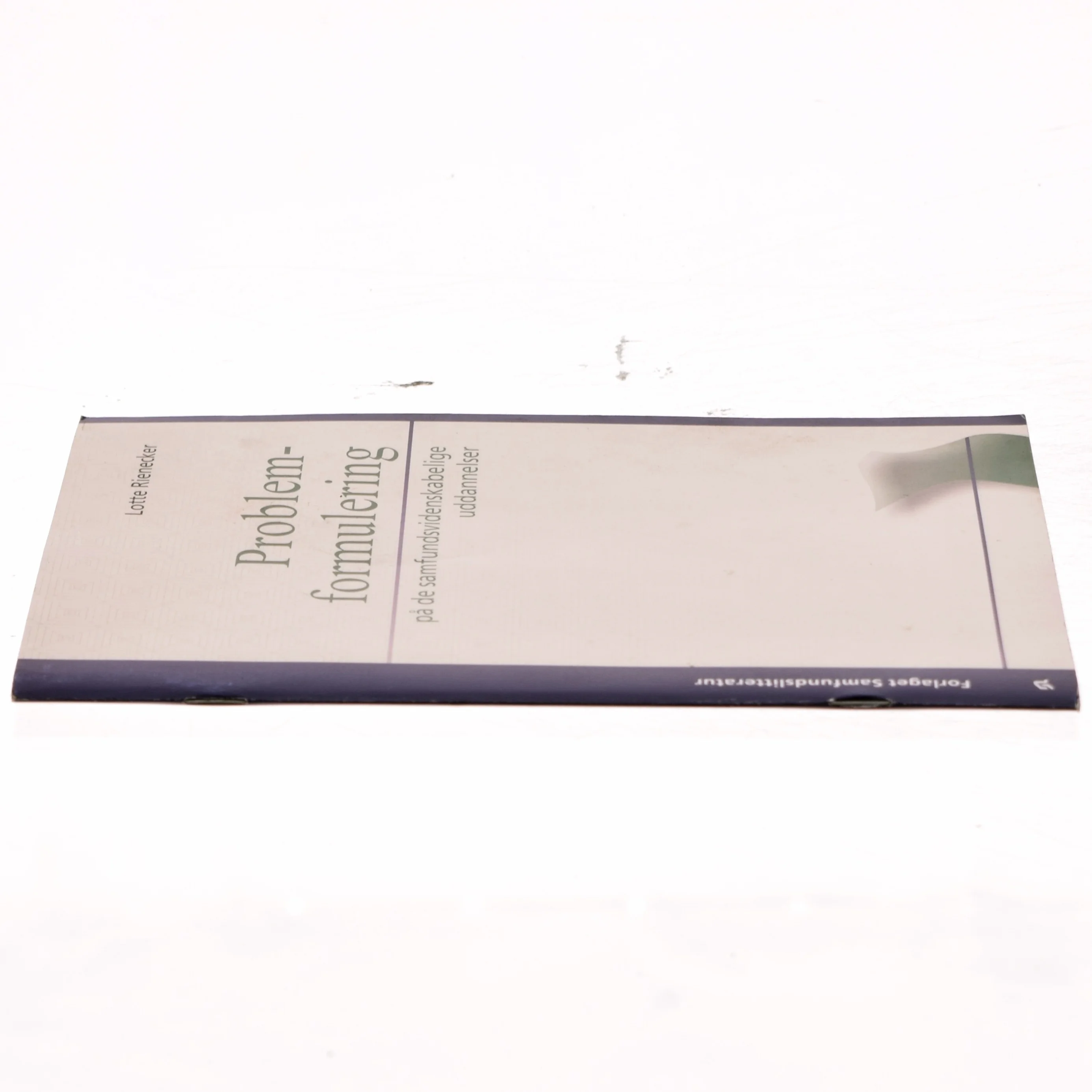 Problemformulering på de samfundsvidenskabelige uddannelser af Lotte Rienecker (Bog)