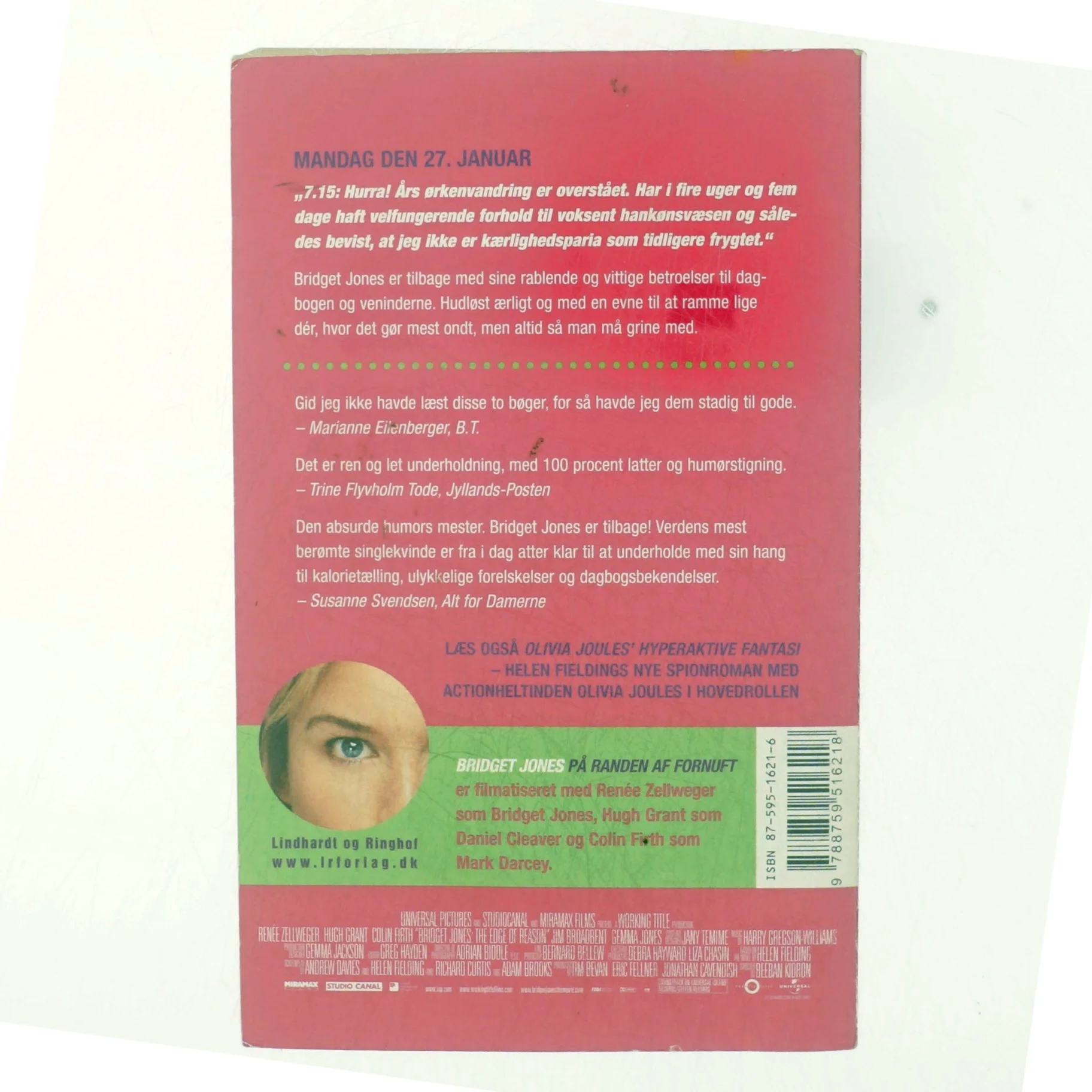 Bridget Jones - på randen af fornuft af Helen Fielding (Bog)