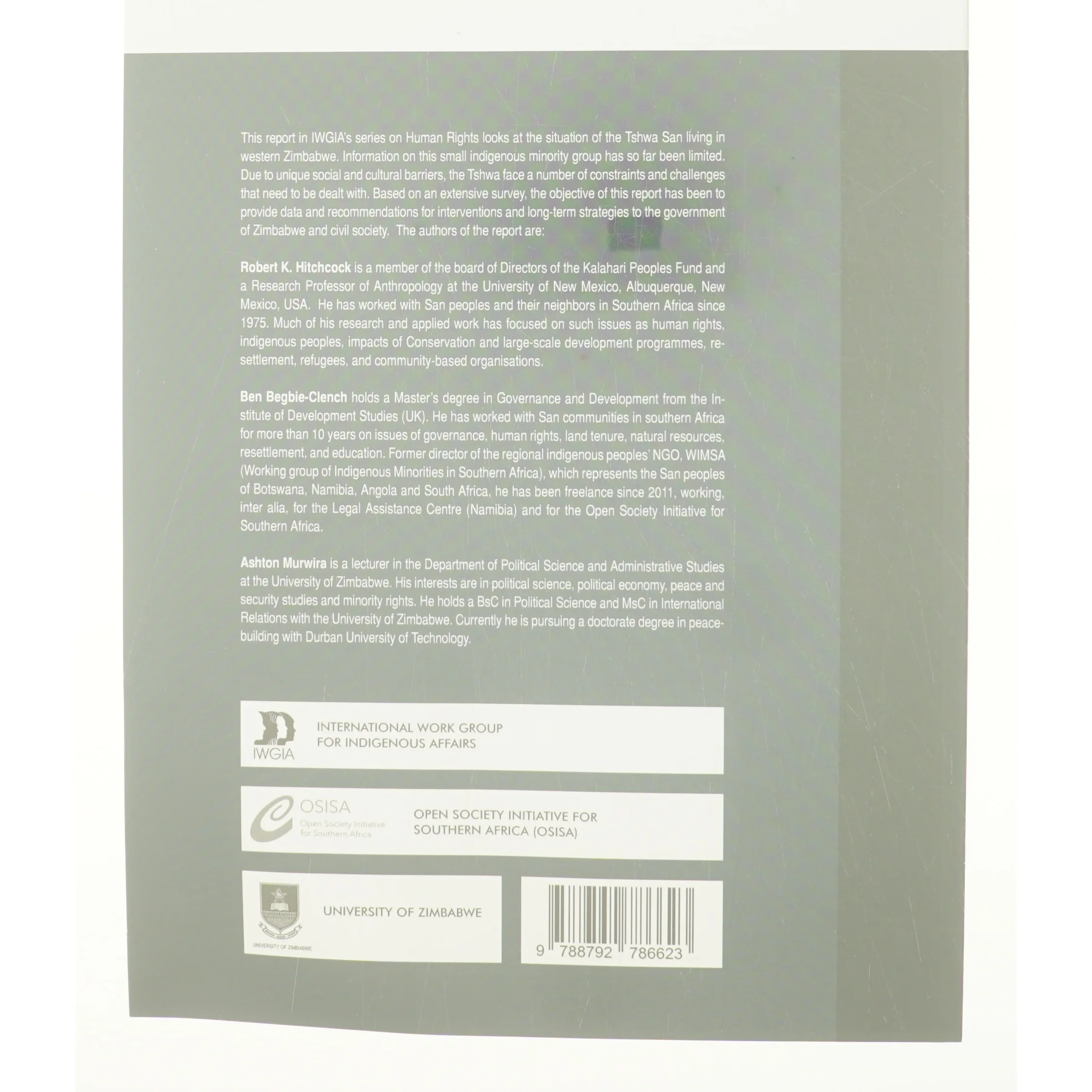 The San in Zimbabwe af Ashton Murwira, Ben Begbie-Clench, Robert K. Hitchcock (Bog)