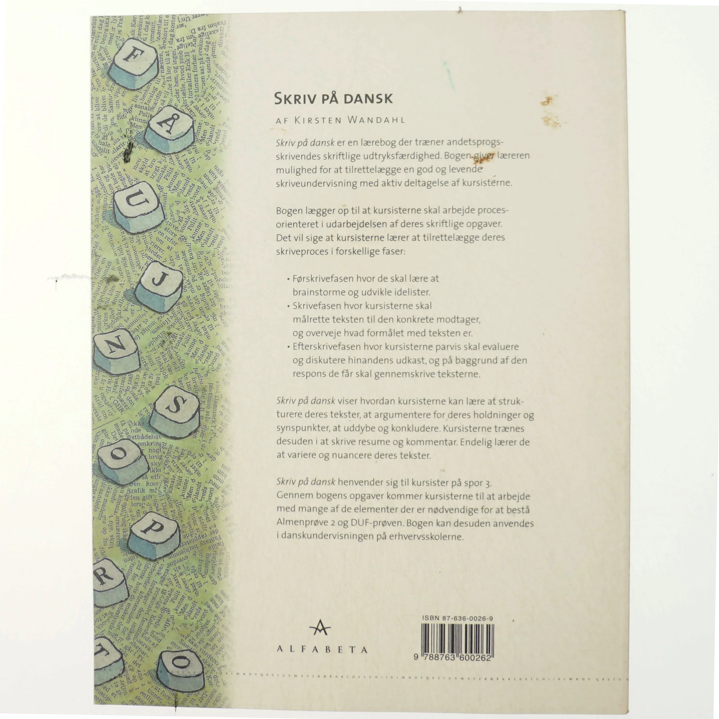Skriv på dansk af Kirsten Wandahl (Bog)