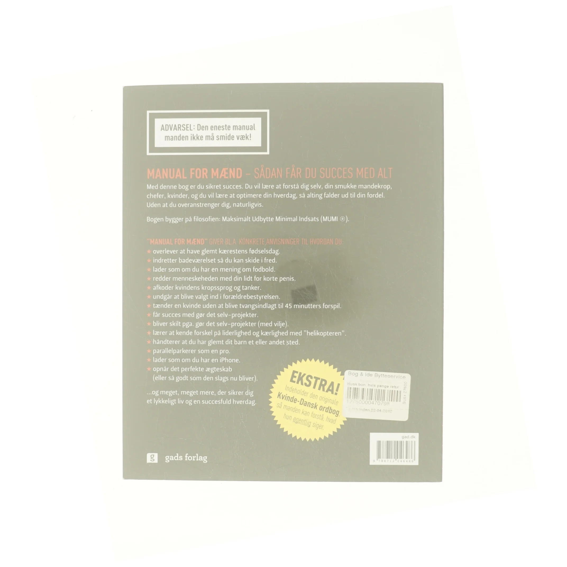 Manual for mænd : sådan får du succes med alt af Jakob Vølver (f. 1975) (Bog)