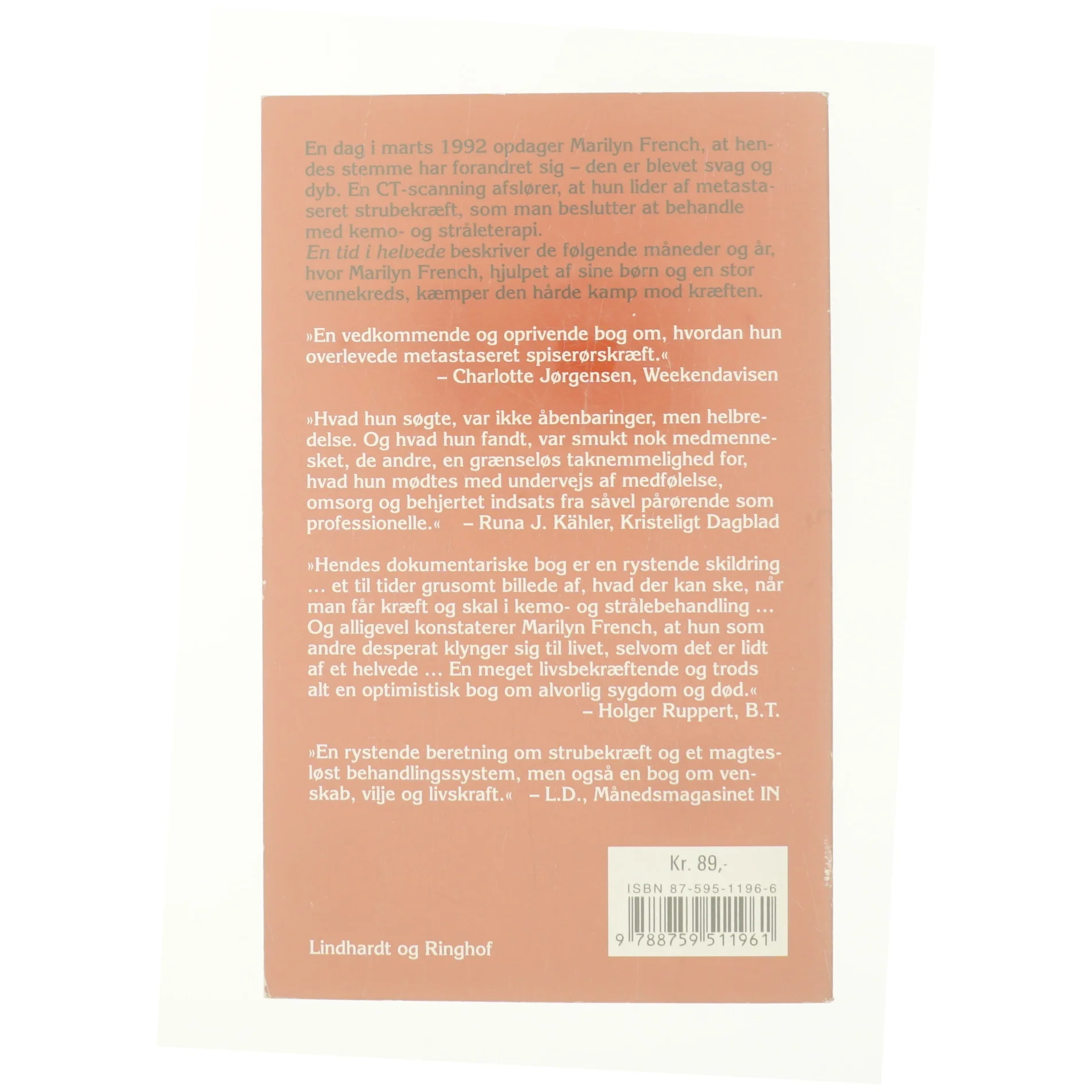 En tid i helvede af Marilyn French (Bog)