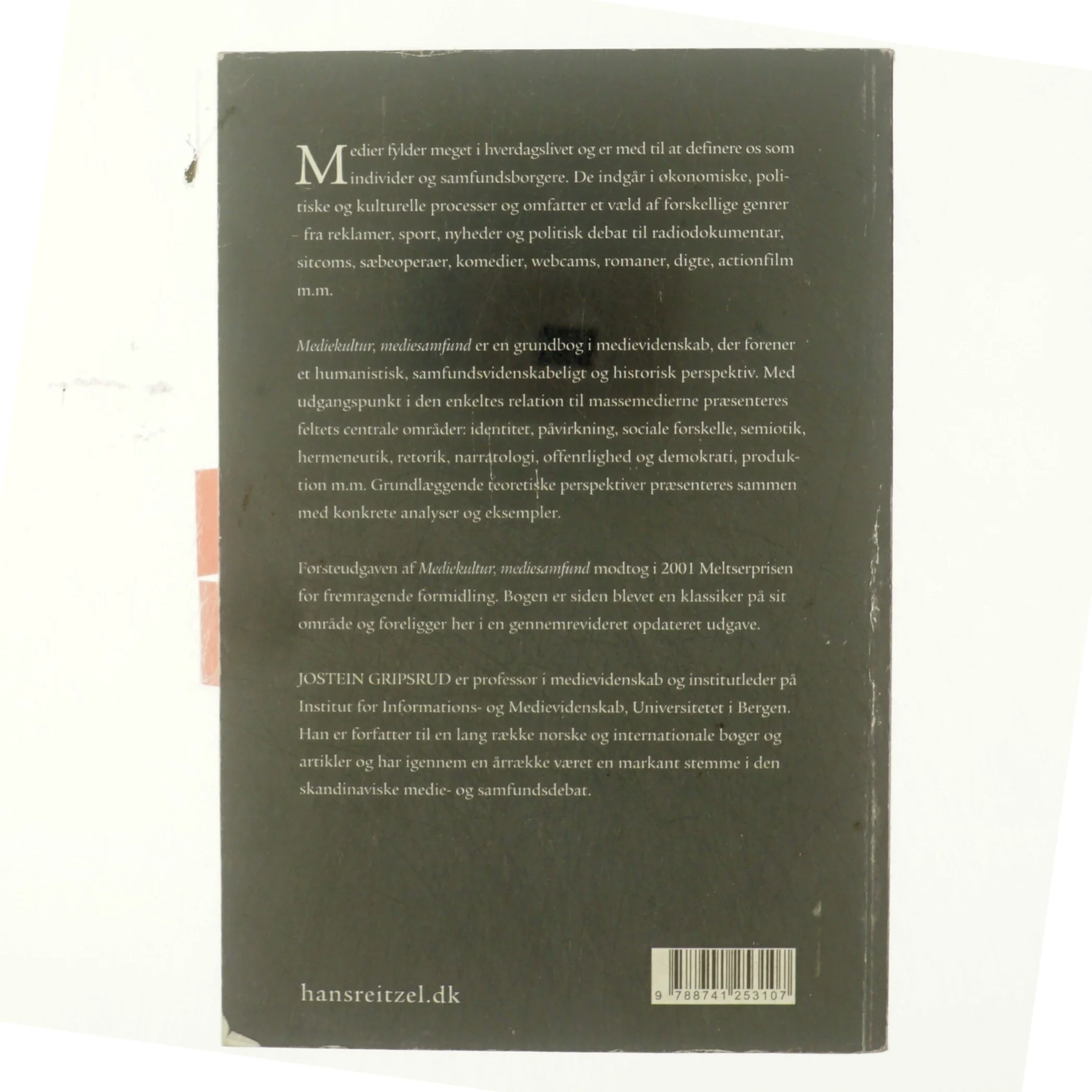 Mediekultur, mediesamfund af Jostein Gripsrud (Bog)