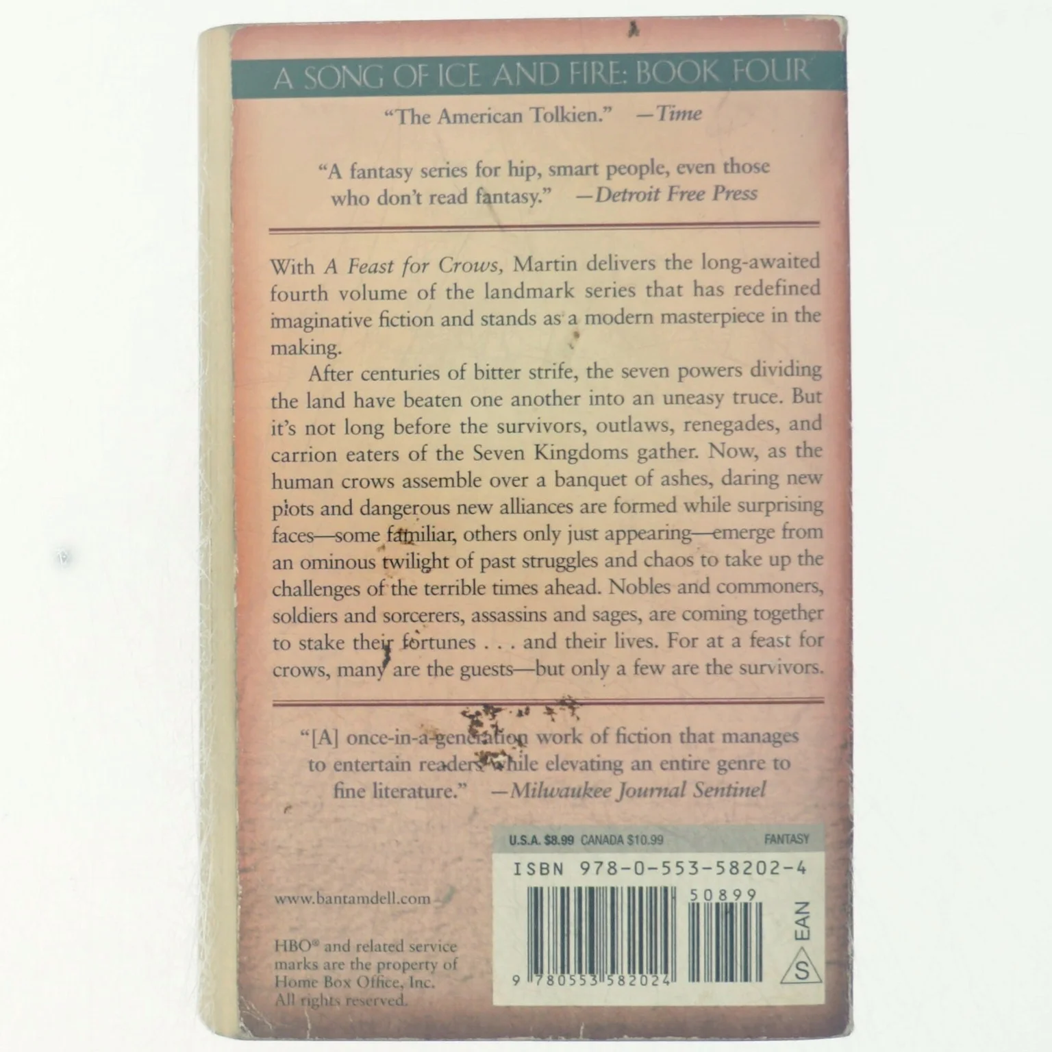 A feast for crows af George R. R. Martin (Bog)