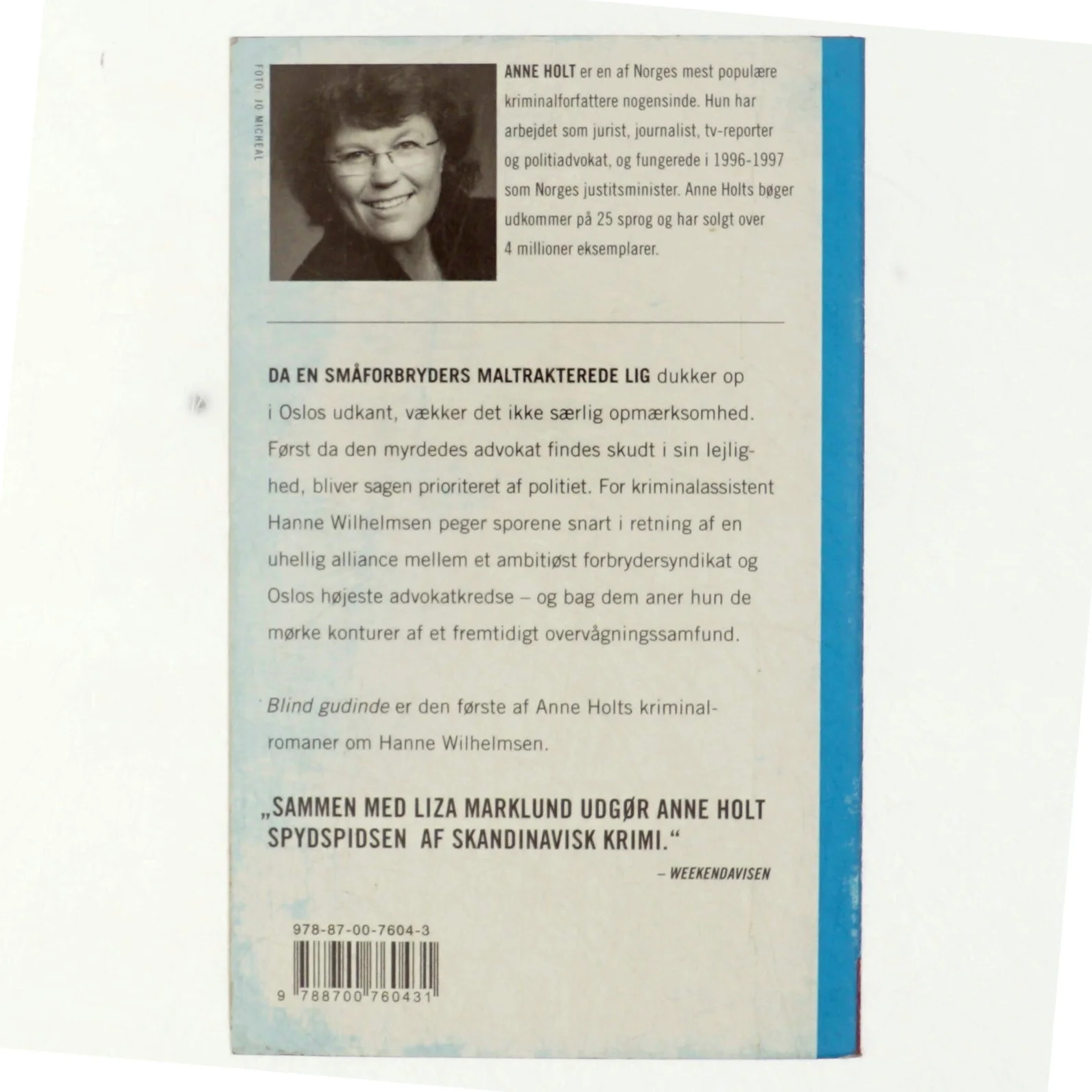 Blind gudinde af Anne Holt (f. 1958-11-16) (Bog)