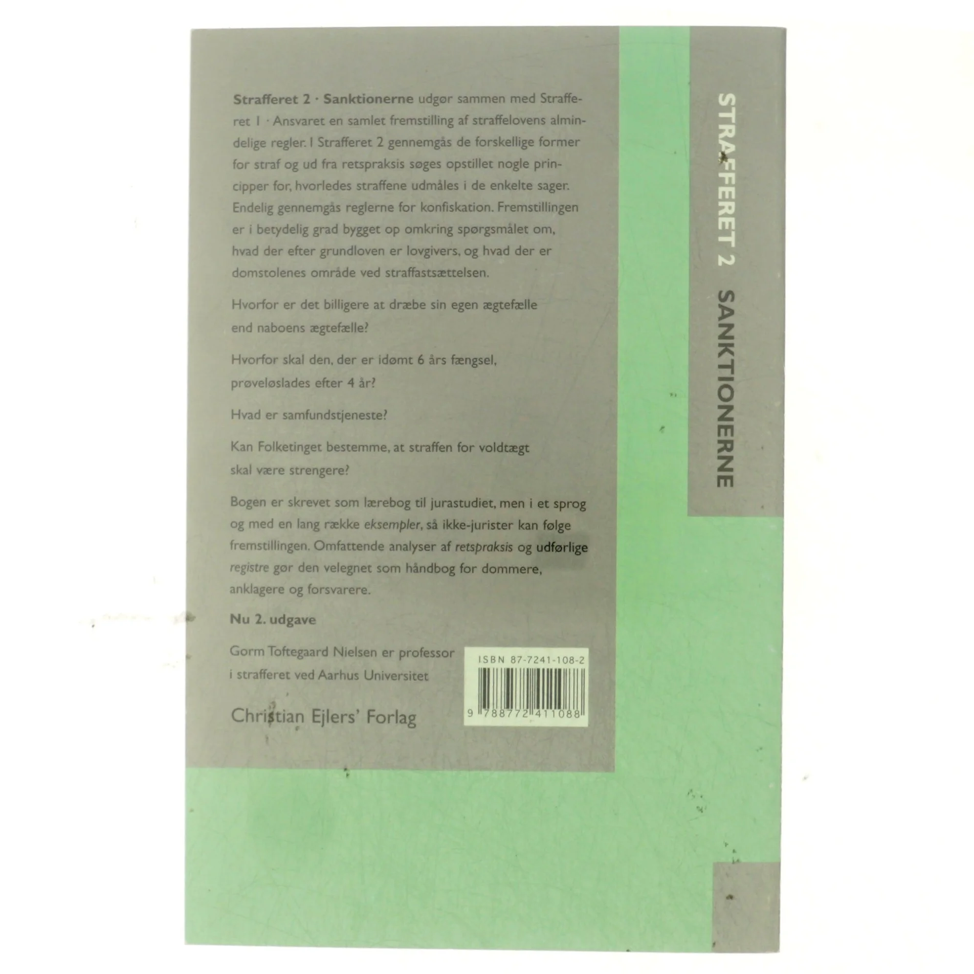 Strafferet. Bind 2, Sanktionerne af Gorm Toftegaard Nielsen (Bog)