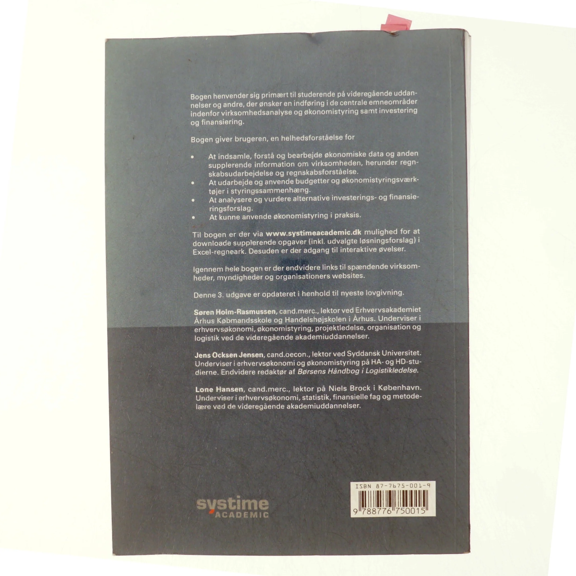 Økonomisk styring og virksomhedsanalyse : i et markedsorienteret perspektiv (Bog)