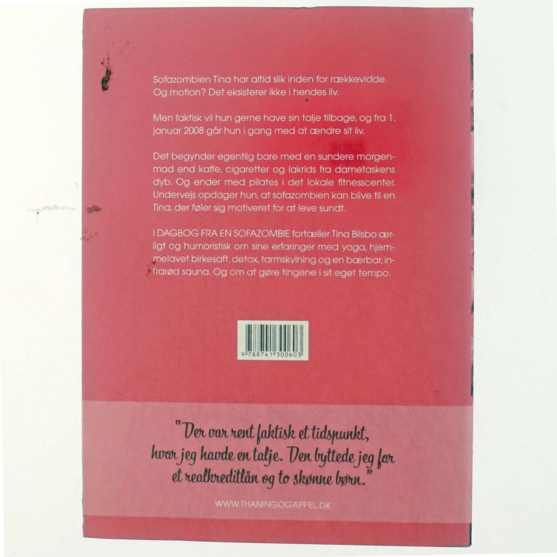 Dagbog fra en sofazombie : baseret på en sund historie af Tina Bilsbo (Bog)