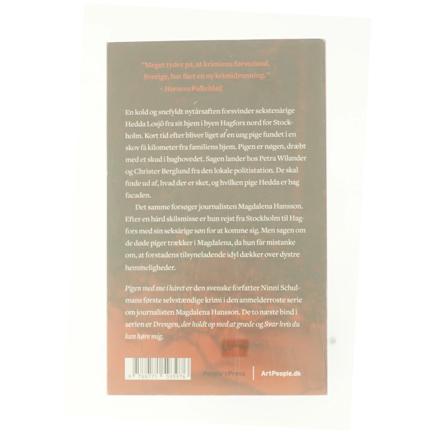 Pigen med sne i håret af Ninni Schulman (Bog)