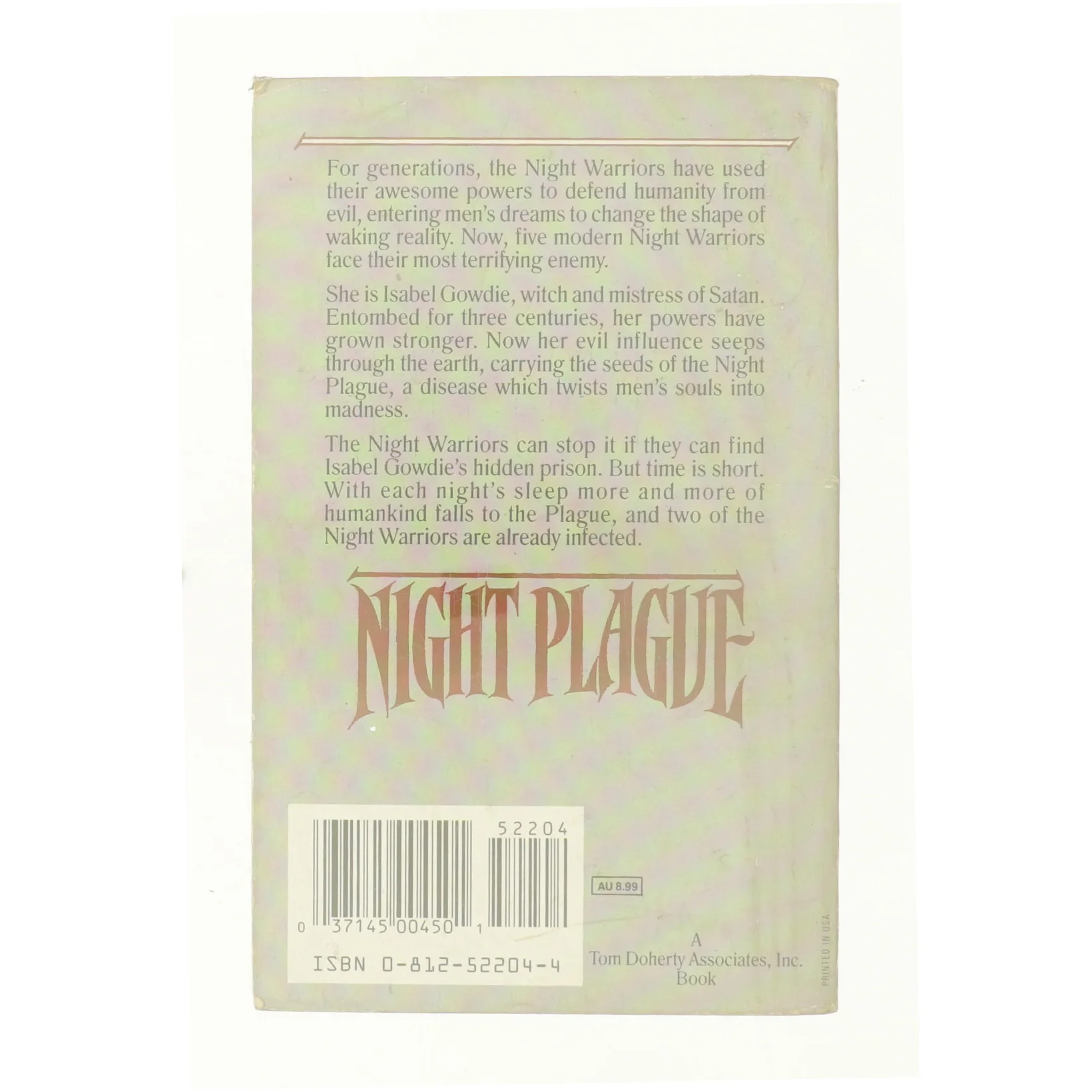 Night plague af Graham Masterton (Bog)