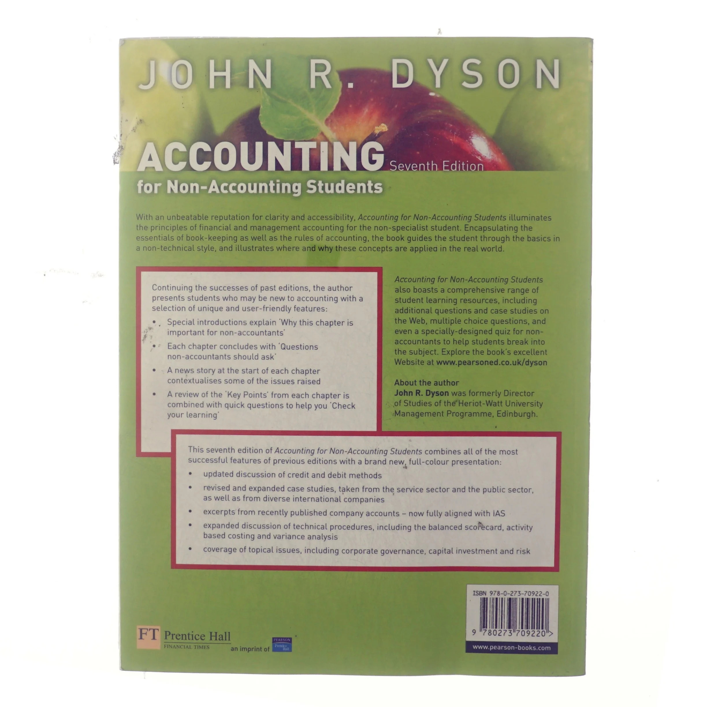 Accounting for non-accounting students af John R. Dyson (Bog)