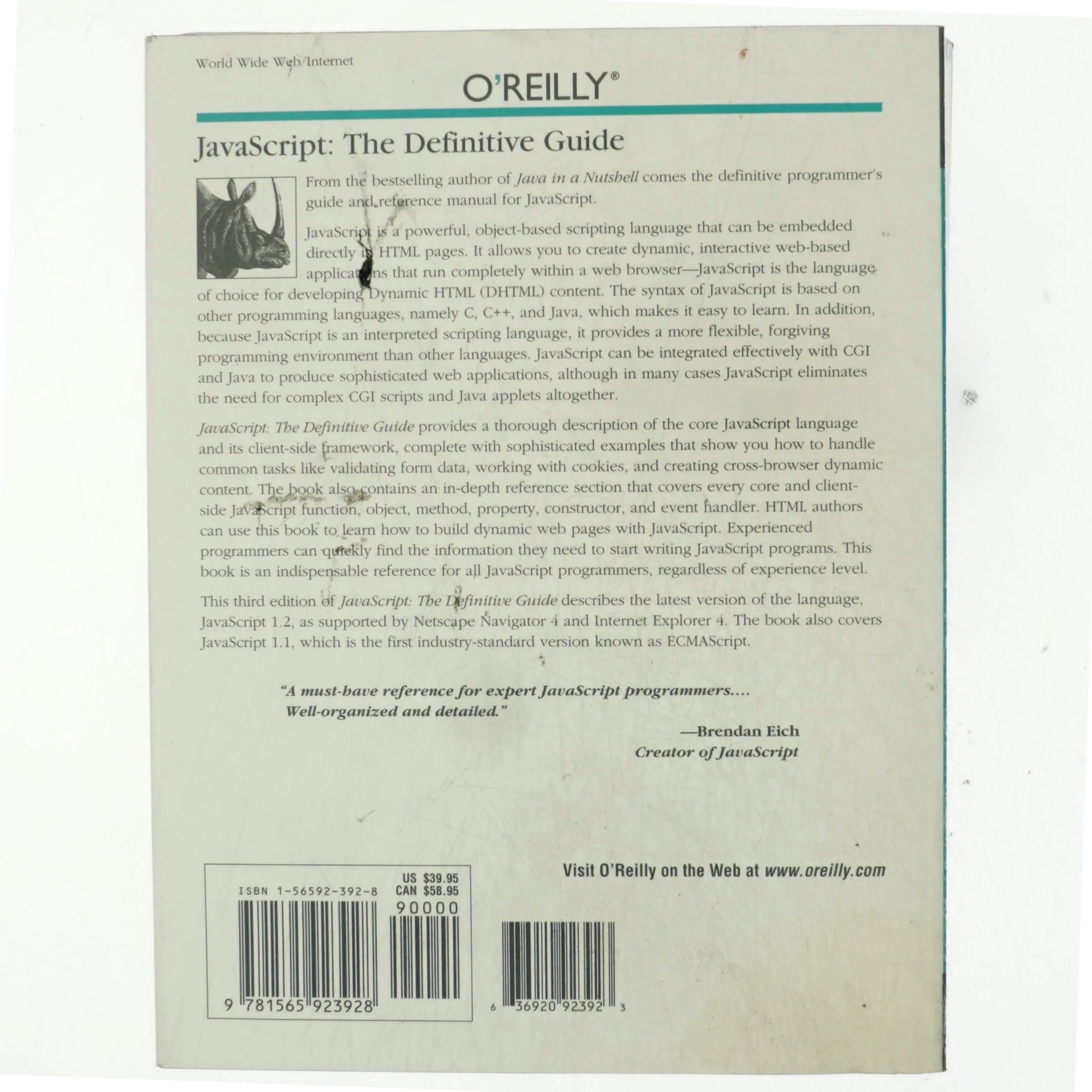 JavaScript : the definitive guide af David Flanagan (Bog)