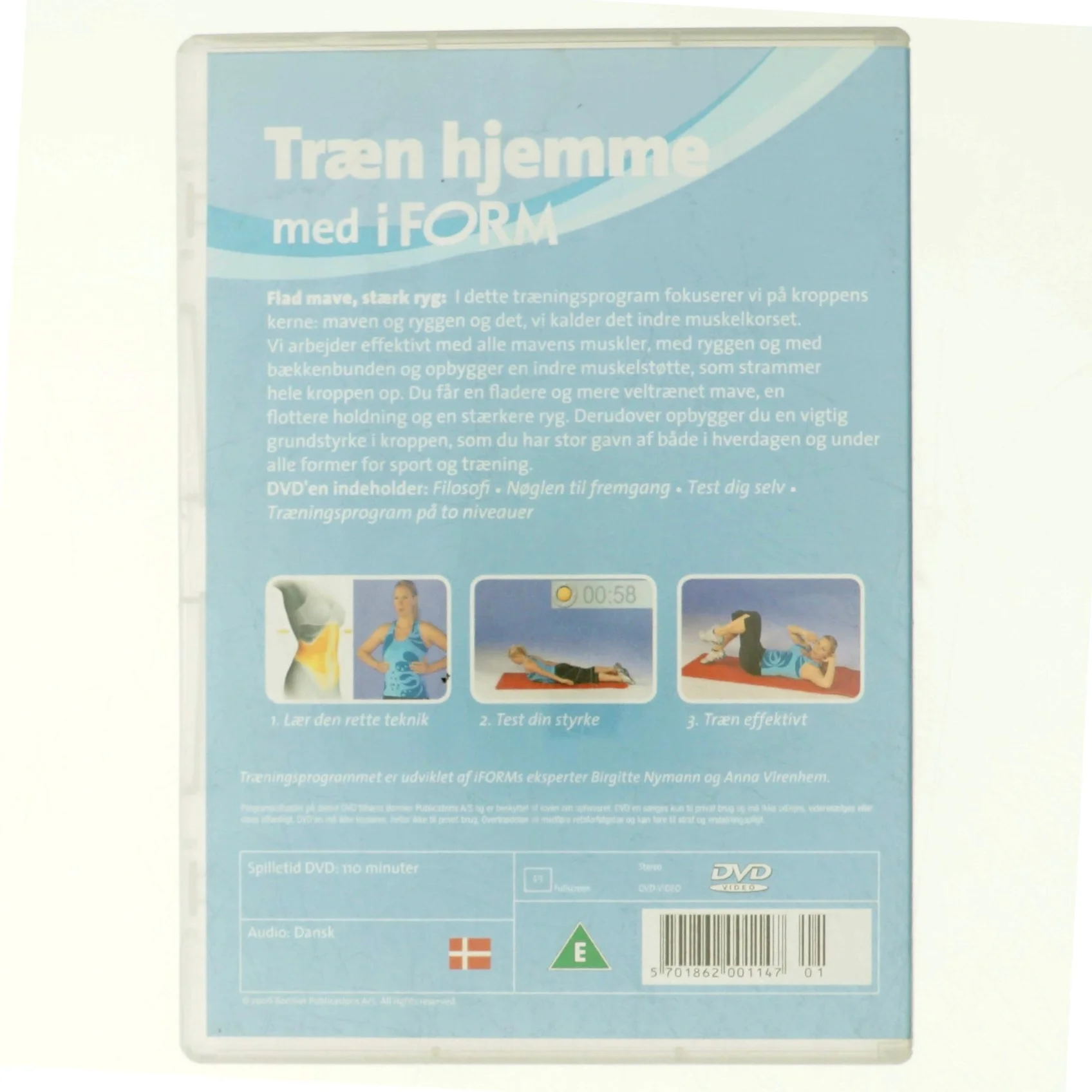 Flad mave stærk ryg