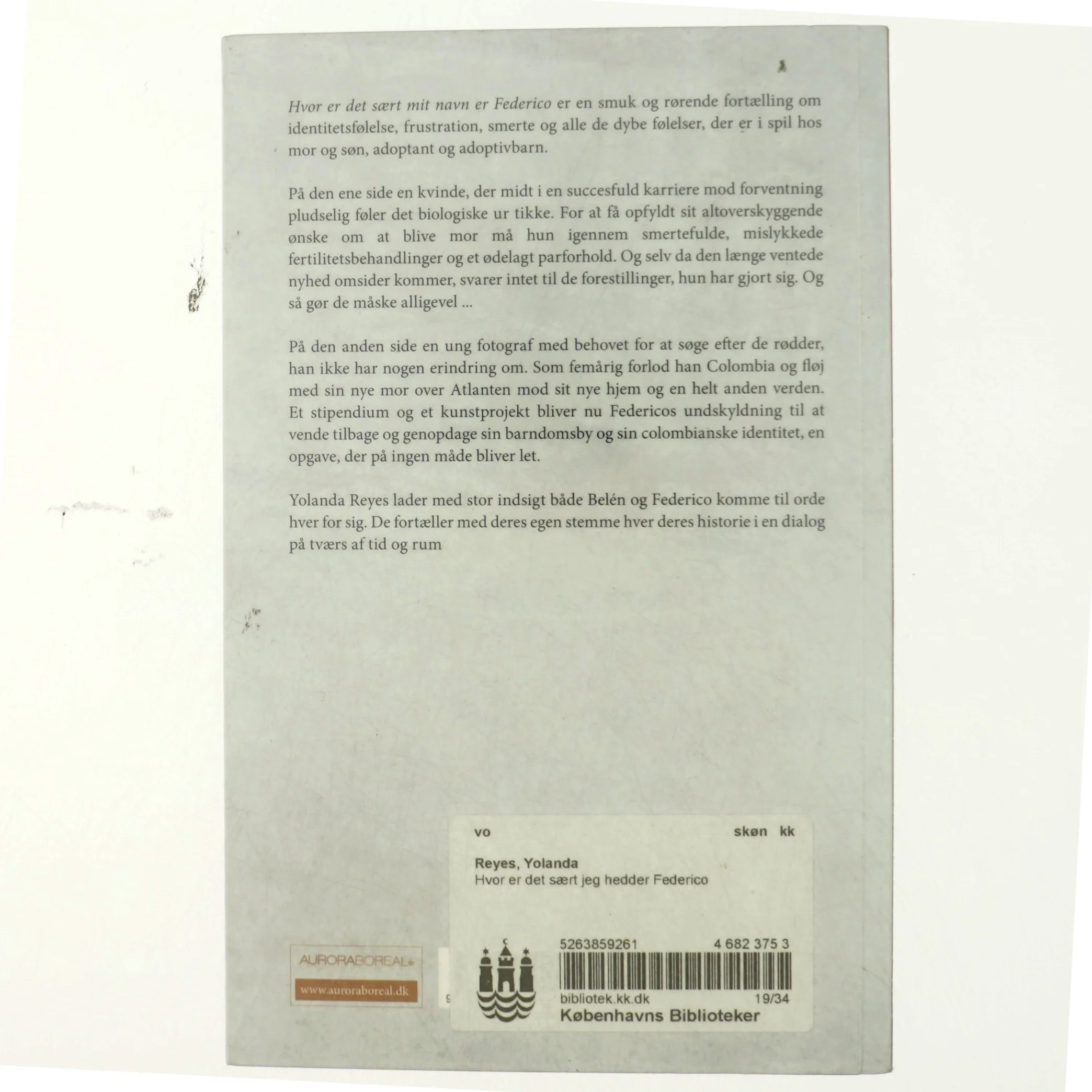 Hvor er det sært at jeg hedder Federico, af Yolanda Reyes