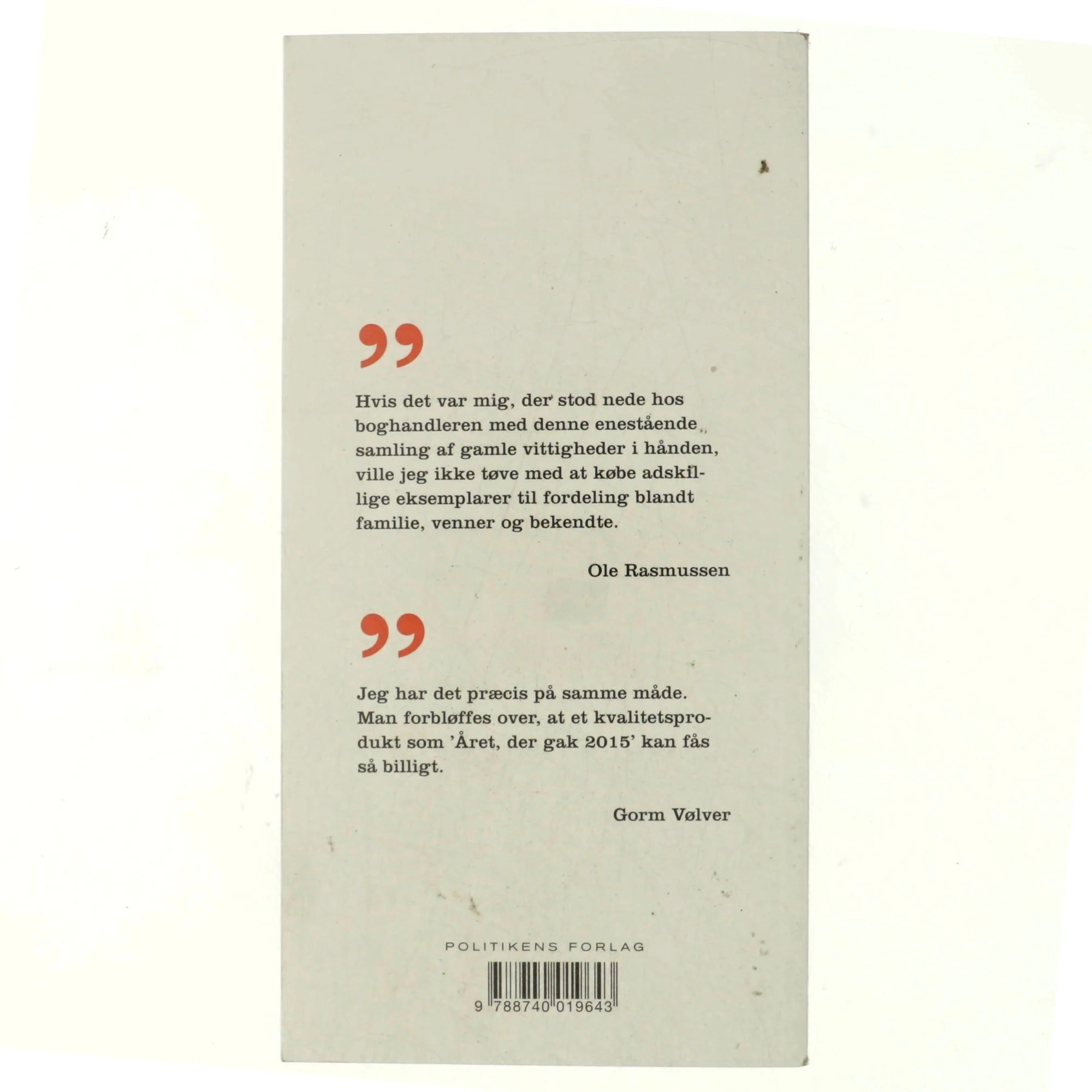 Året der gak - At tænke sig. 2015 (Bog)