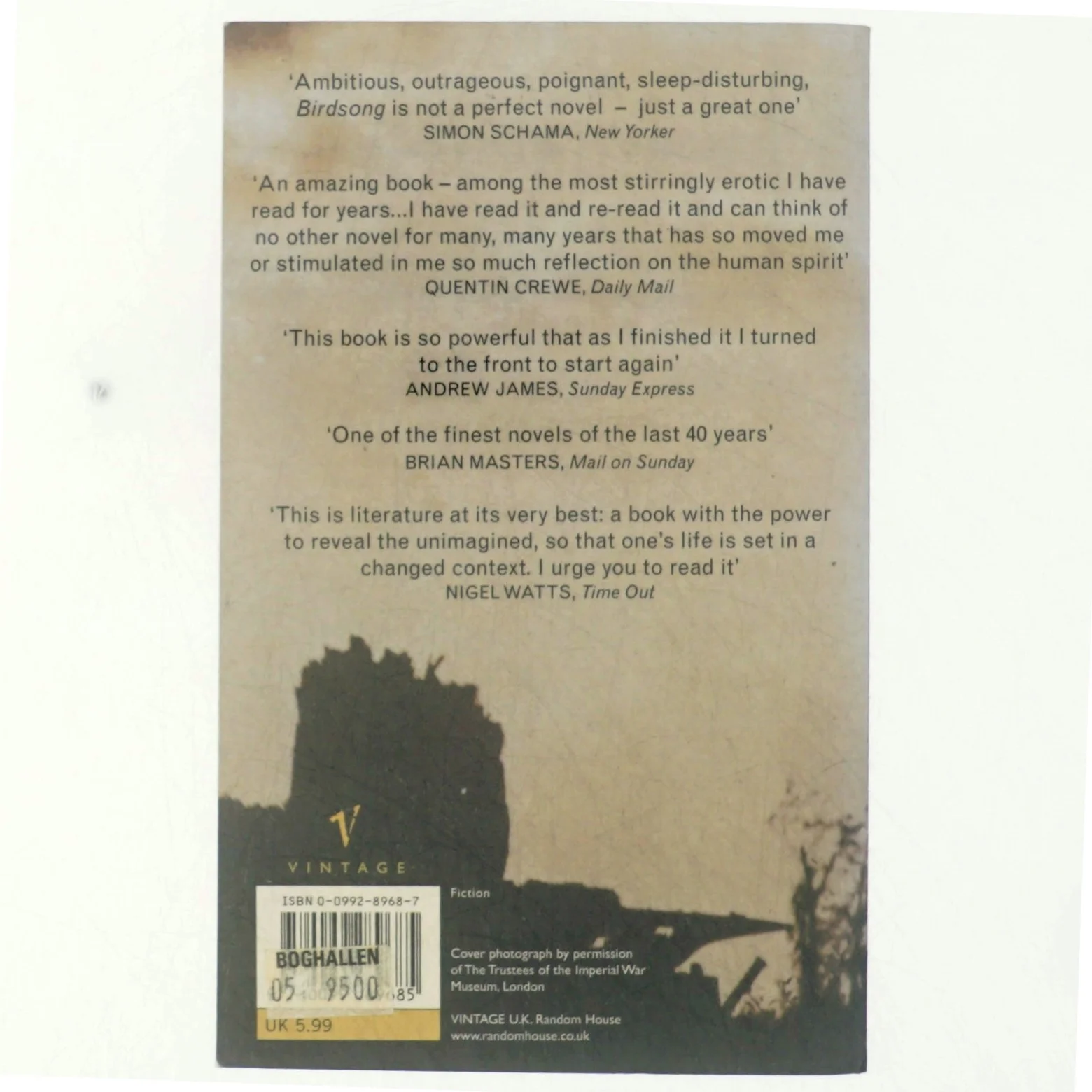 Birdsong af Sebastian Faulks (Bog)