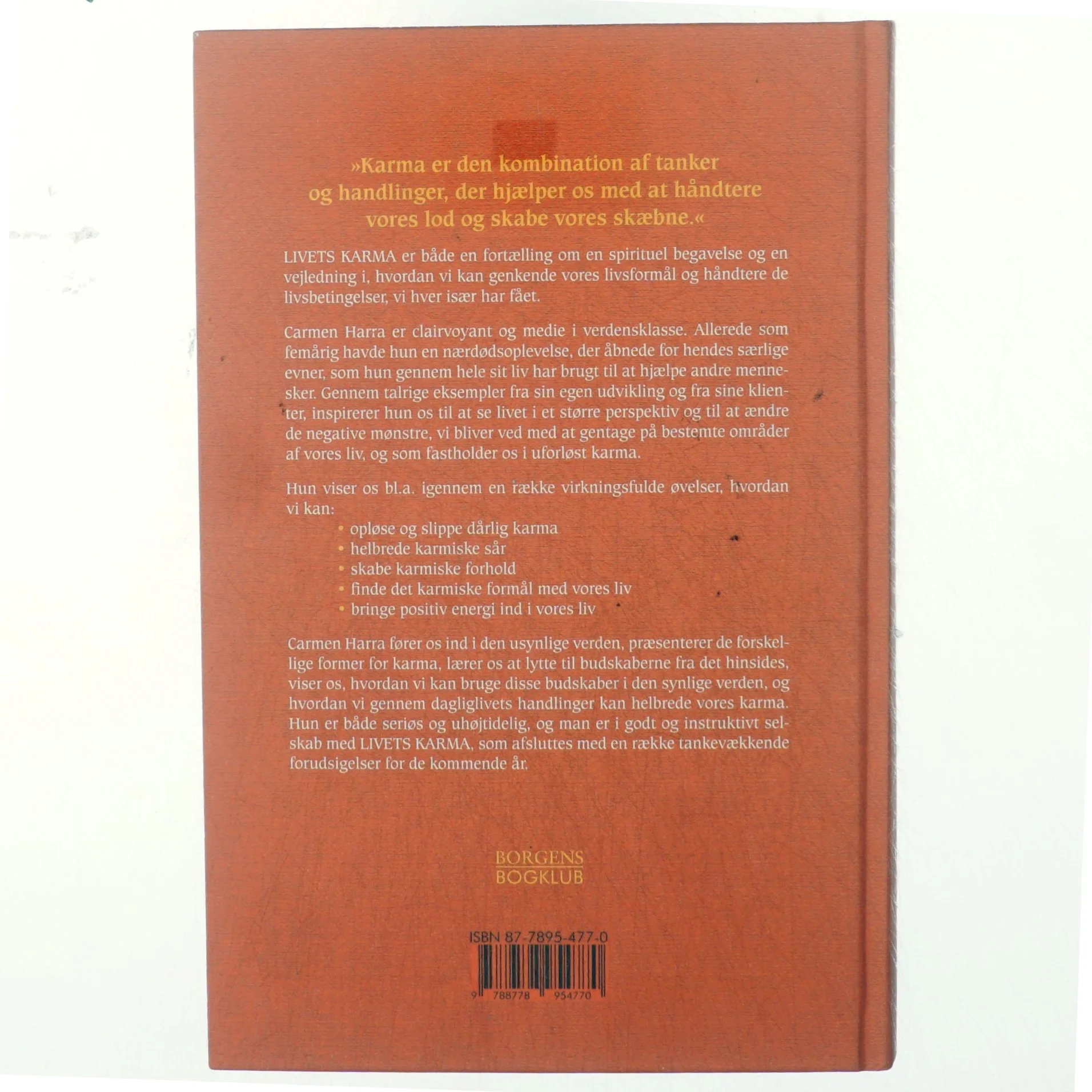 Livets karma : hvordan du kan påvirke og ændre din karma af Carmen Harra (Bog)