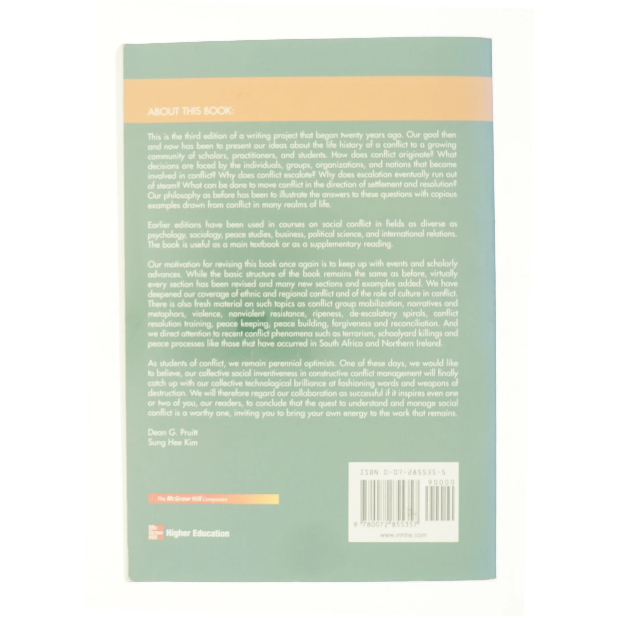 Social Conflict af Sung Hee Kim; Jeffrey Z. Rubin; Dean G. Pruitt (Bog)