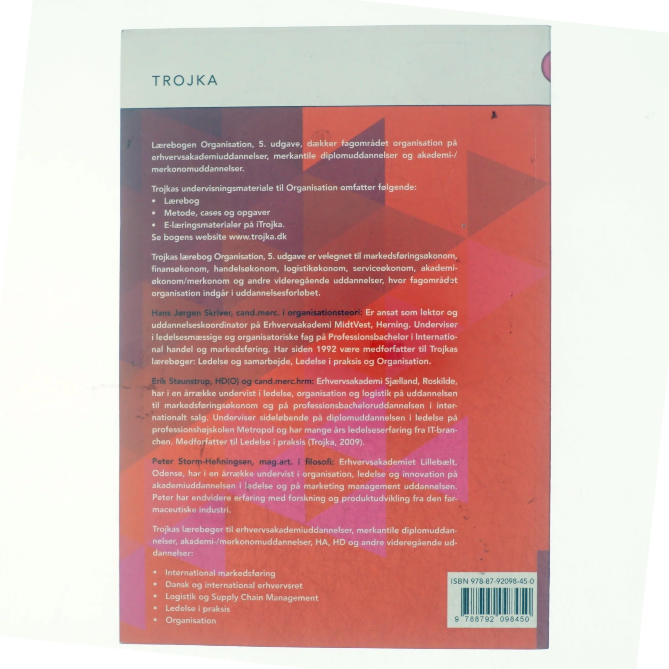 Organisation. Metode, cases og opgaver af Hans Jørgen Skriver (Bog)