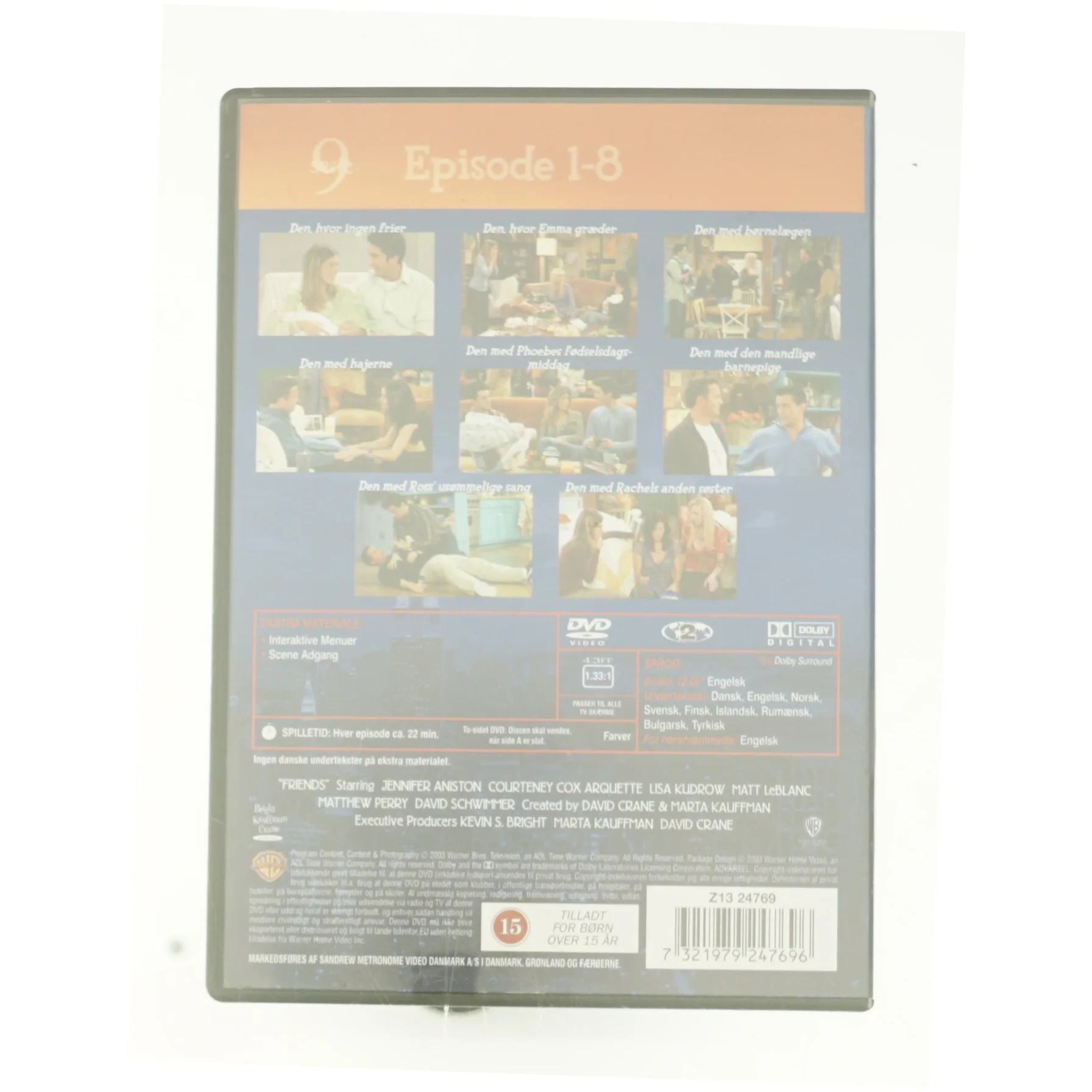 Friends: Season 9 Episodes 1-8                            <span class="label label-blank pull-right">Standard edition</span> fra DVD