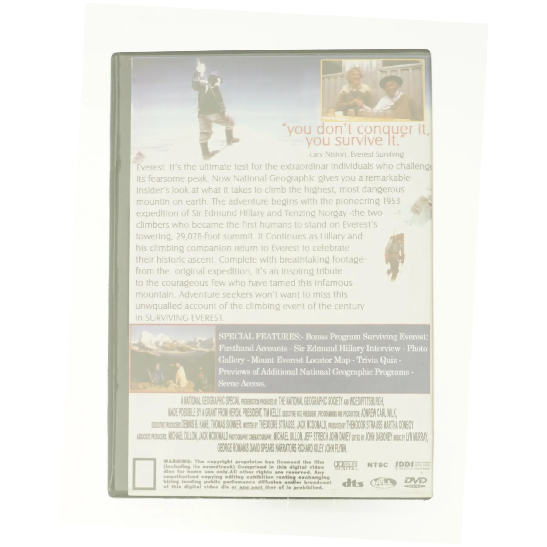 Surviving everest fra dvd