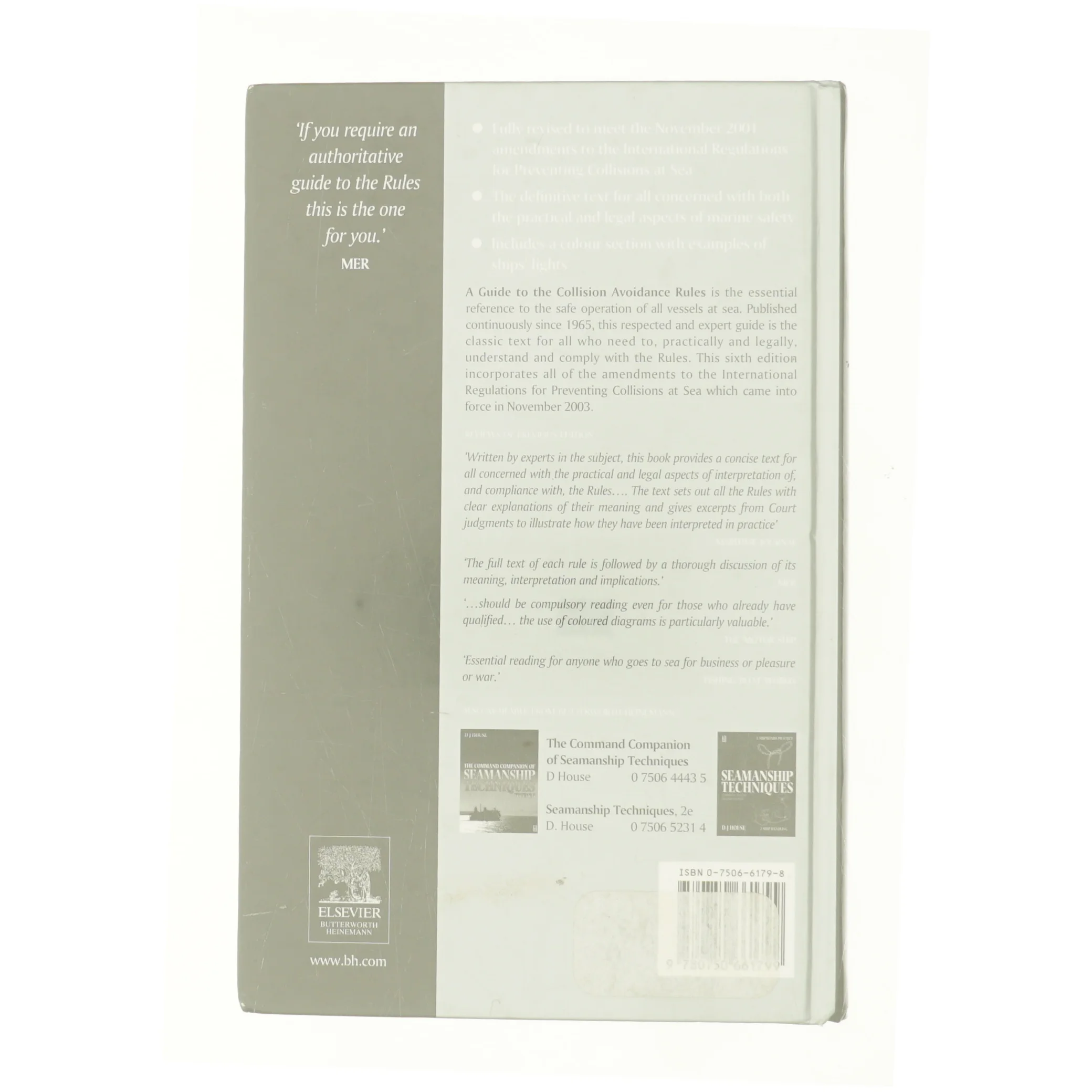 Guide to the Collision Avoidance Rules af A. N. Cockcroft (Bog)