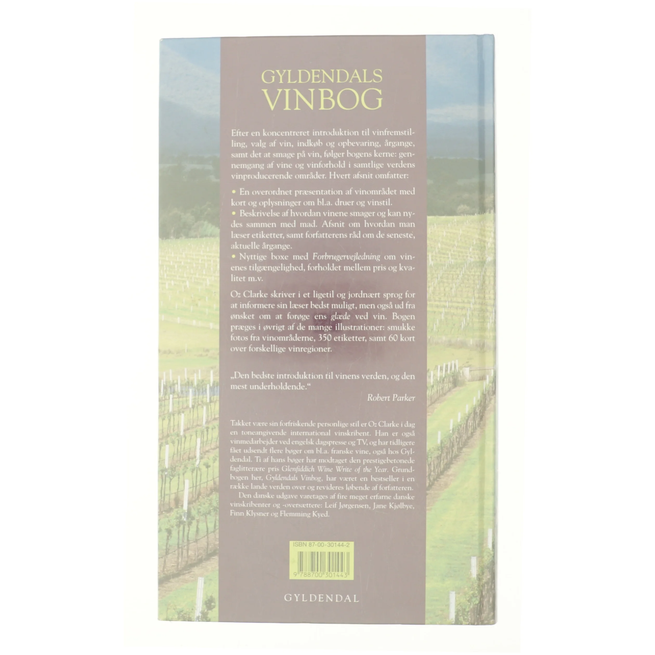 Gyldendals vinbog af Oz Clarke (Bog)