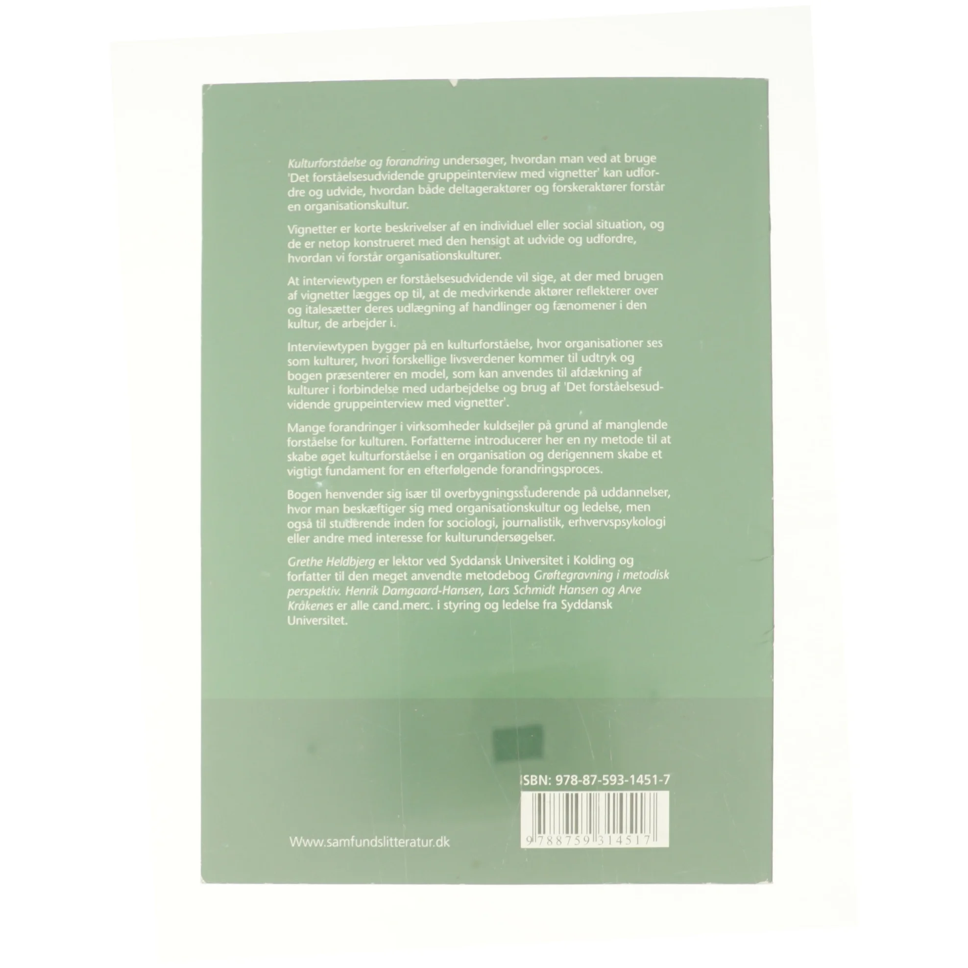 Kulturforståelse og forandring af Grethe Heldbjerg (Bog)