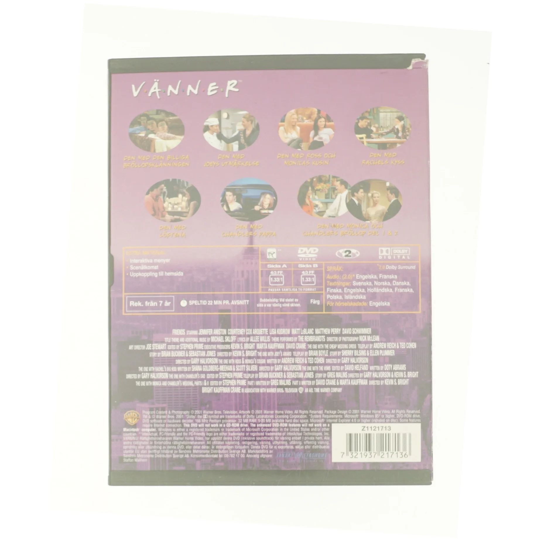 Väner - sæson 7, episode 17-24 fra DVD