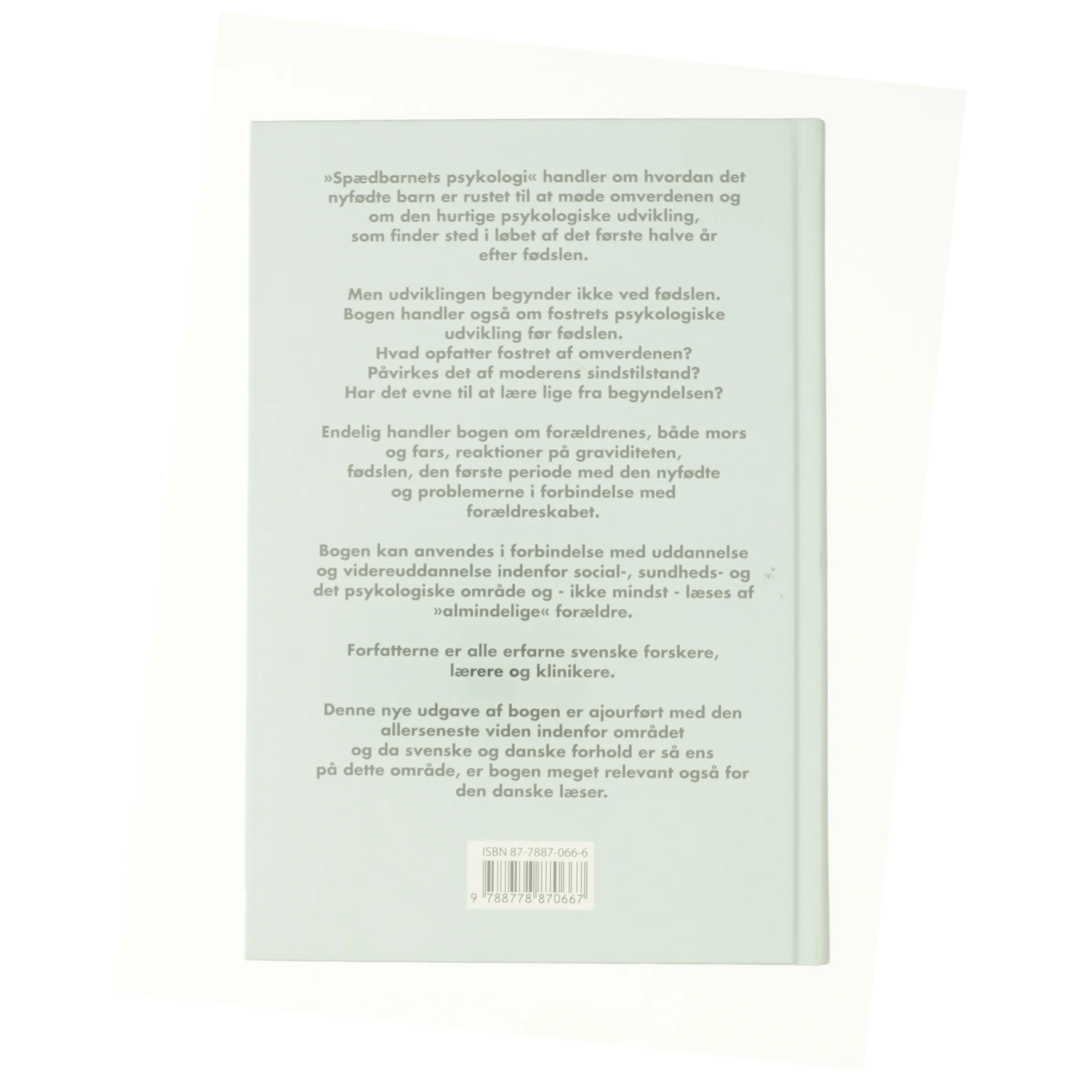 Spædbarnets psykologi af Philip Hwang (Bog)