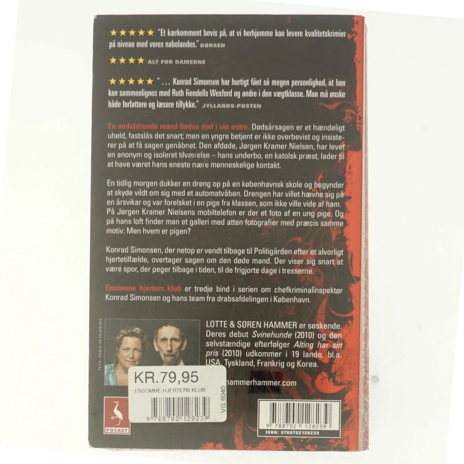 Ensomme hjerters klub : krimi af Lotte Hammer (Bog)