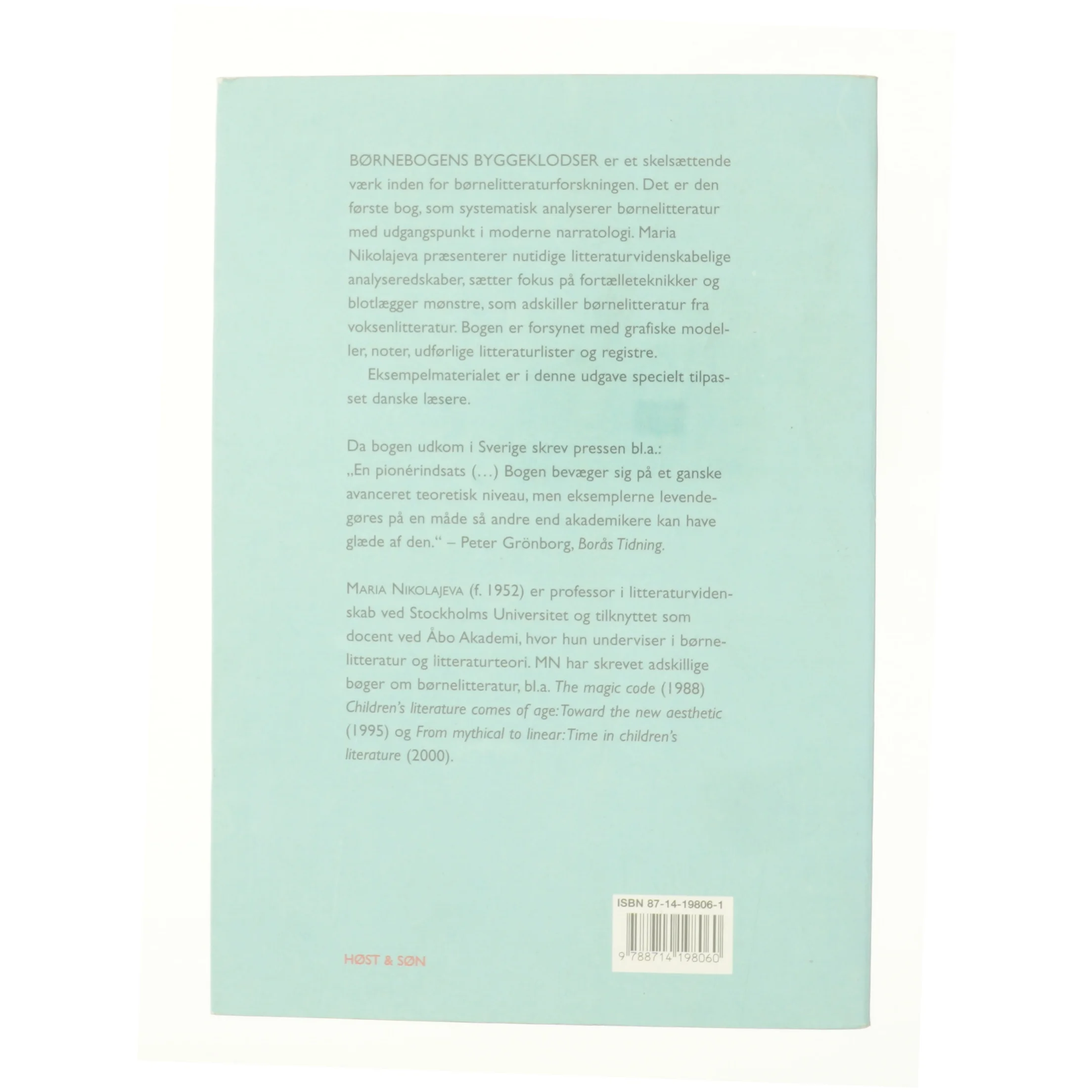 Børnebogens byggeklodser af Maria Nikolajeva (Bog)