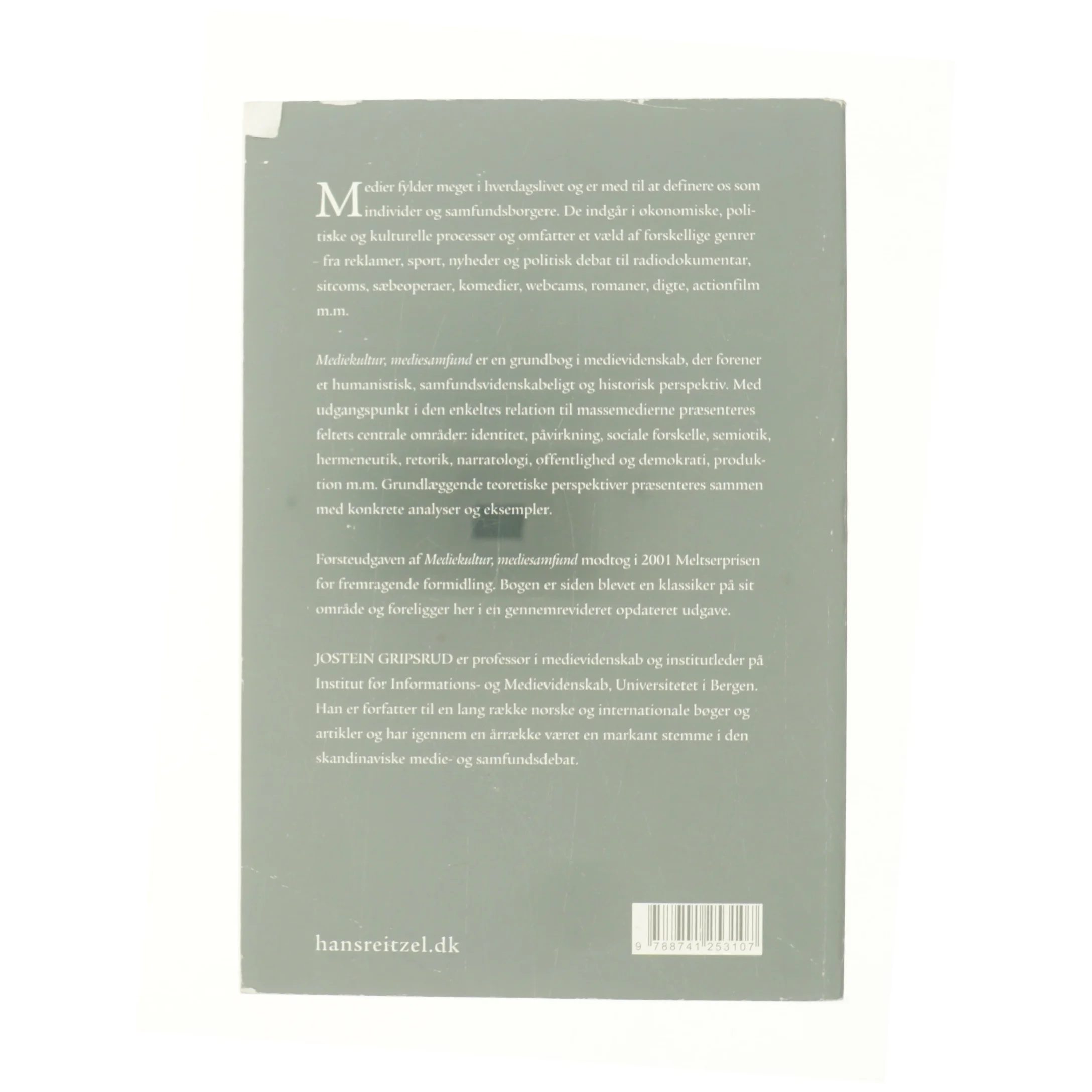 Mediekultur, mediesamfund af Jostein Gripsrud (Bog)