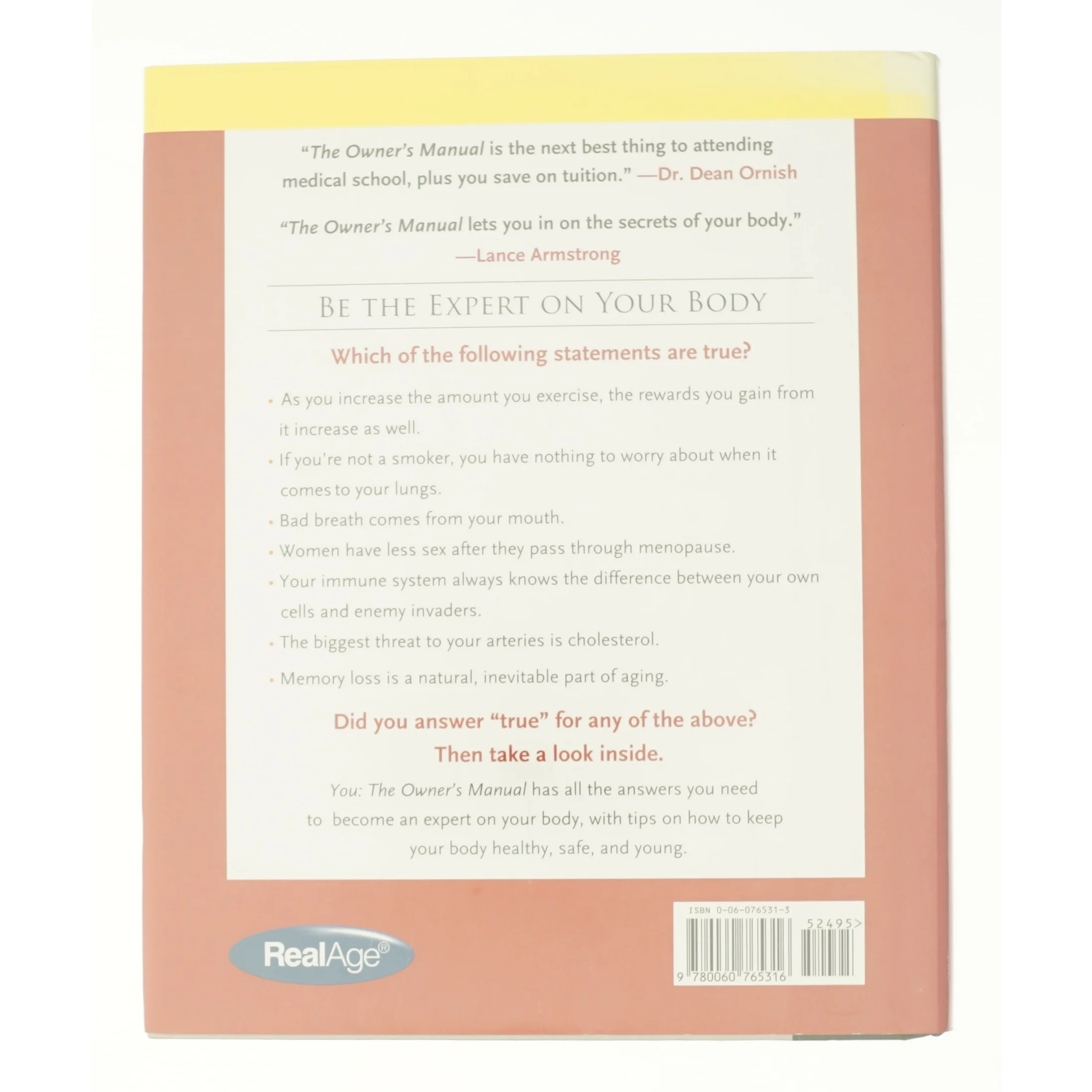 YOU - the Owner's Manual : an Insider's Guide to the Body That Will Make You Healthier and Younger af Dr Oz (Bog)