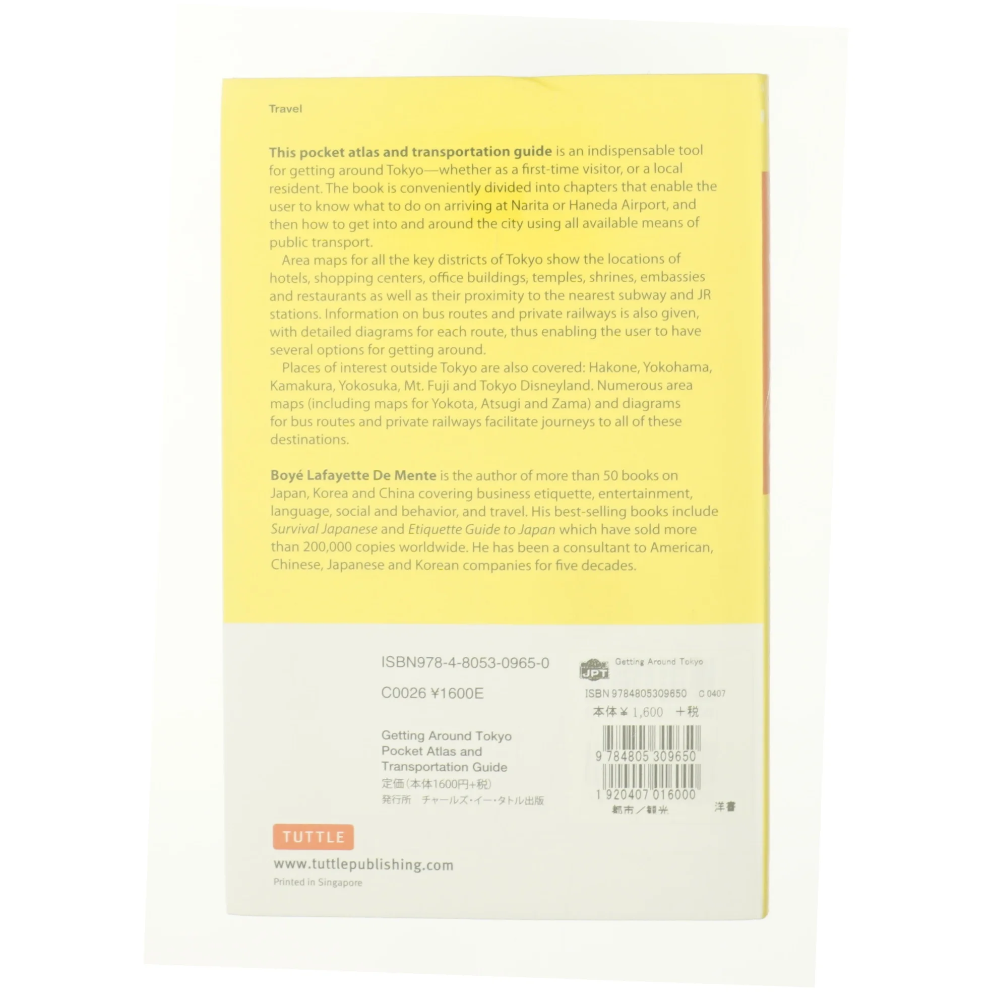 Getting Around Tokyo Pocket Atlas and Transportation Guide (eBook) af Boye Lafayette De Mente (Bog)