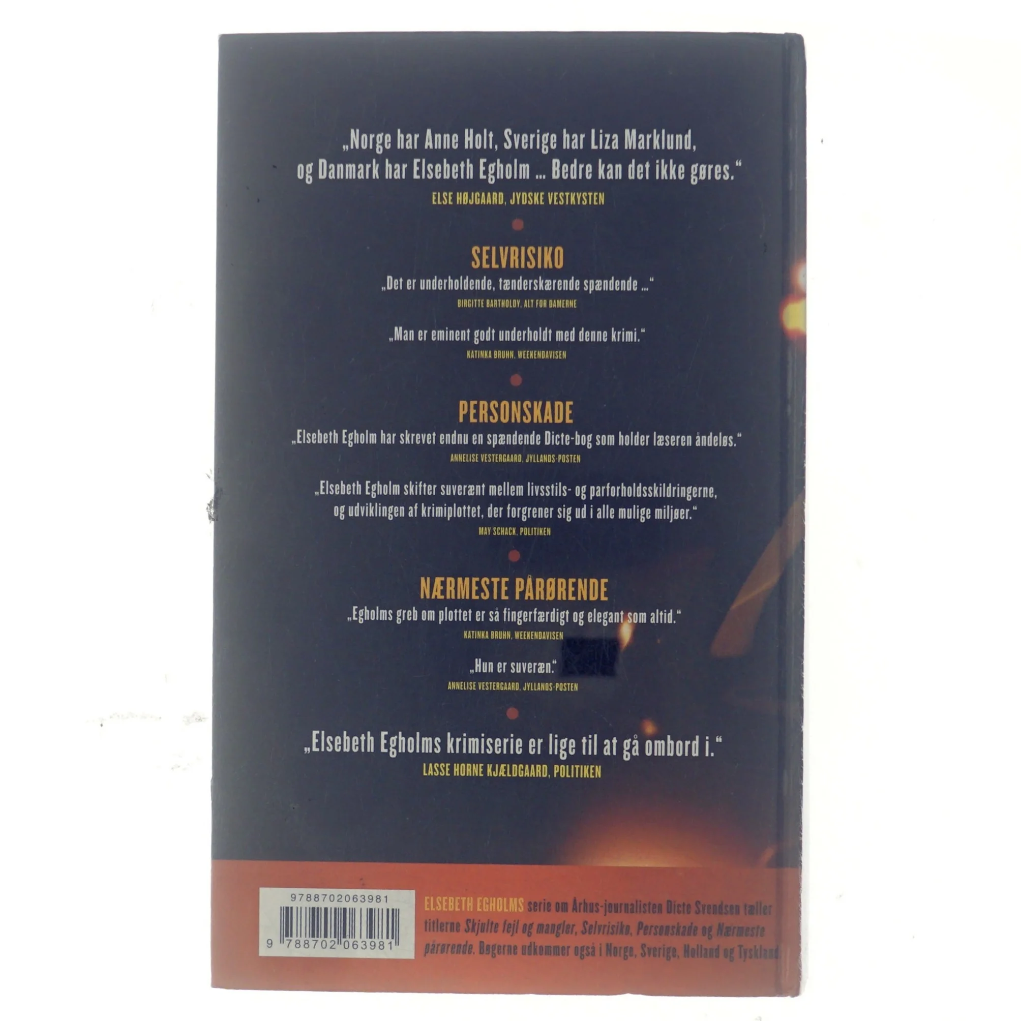 Selvrisiko : Personskade : Nærmeste pårørende af Elsebeth Egholm (Bog)