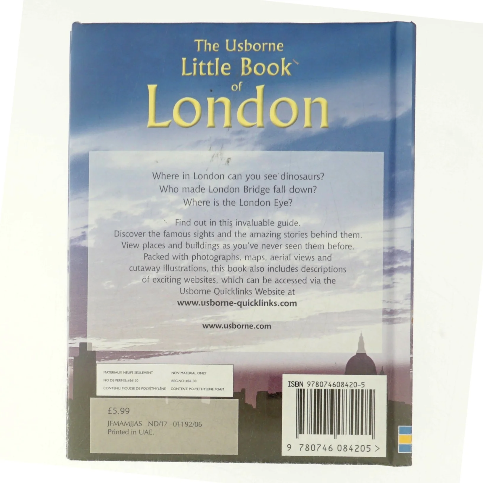The Usborne Little Book of London af Rosie Dickins (Bog)