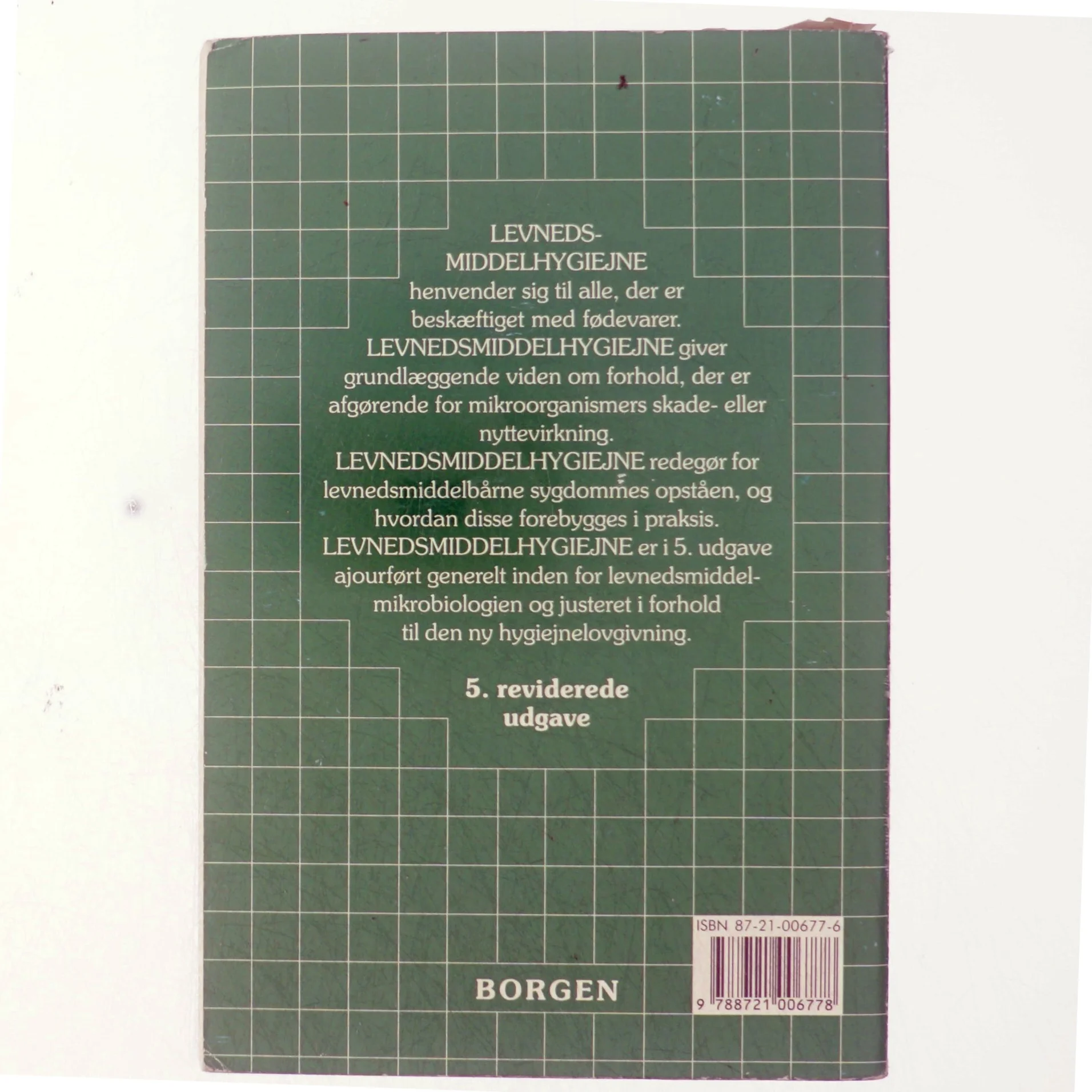 Levnedsmiddelhygiejne (Bog)