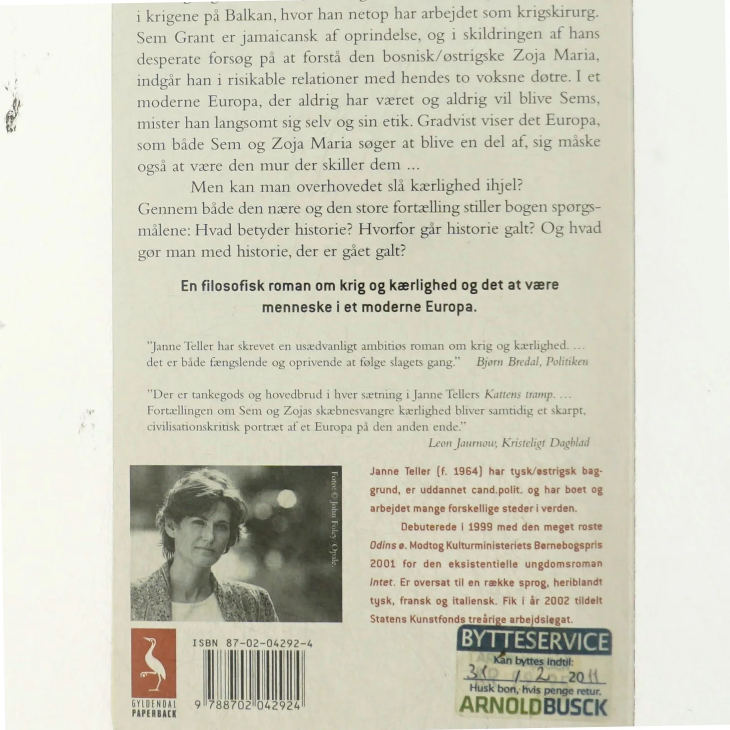 Kattens tramp : roman af Janne Teller (Bog)