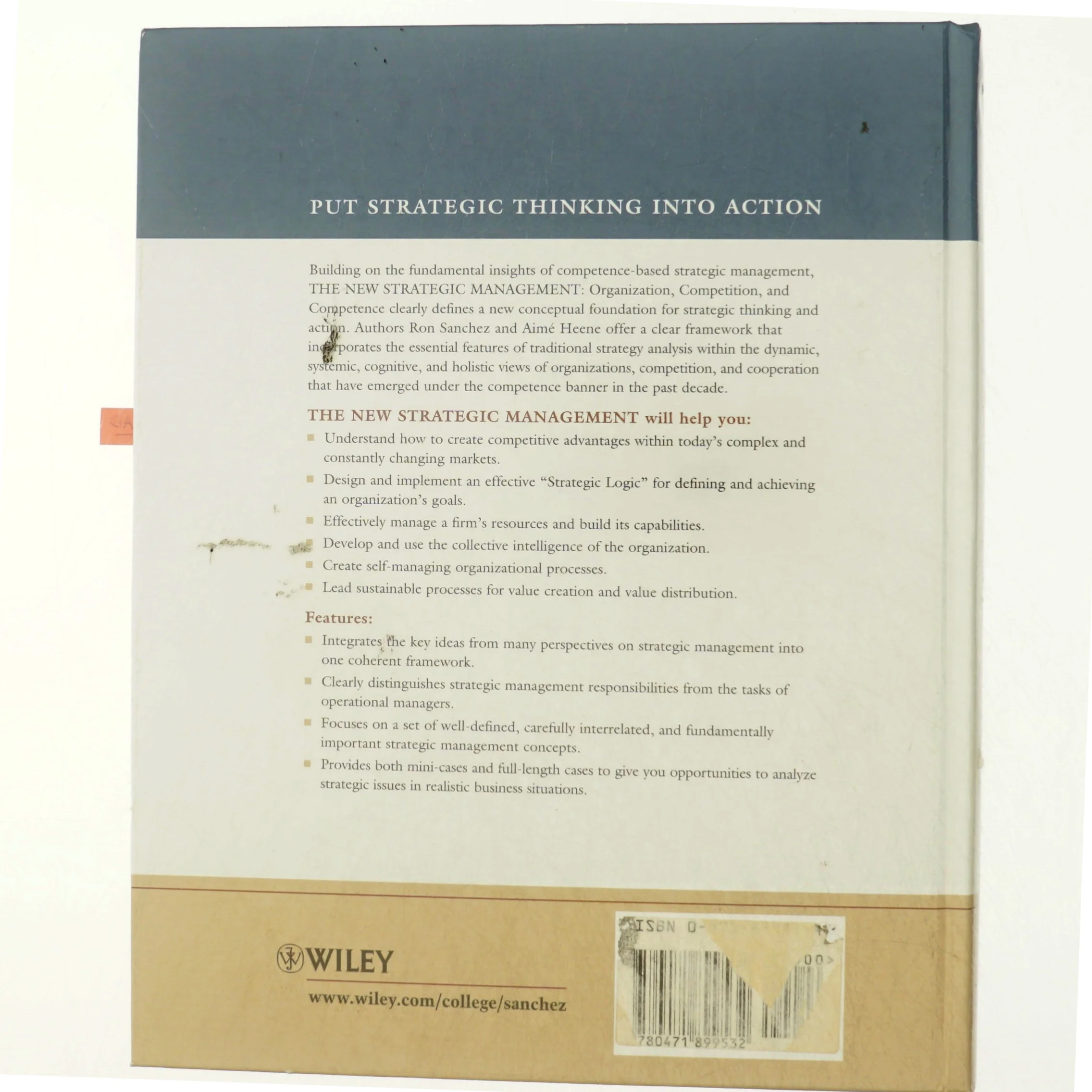 The new strategic management : organization, competition, and competence (Bog)