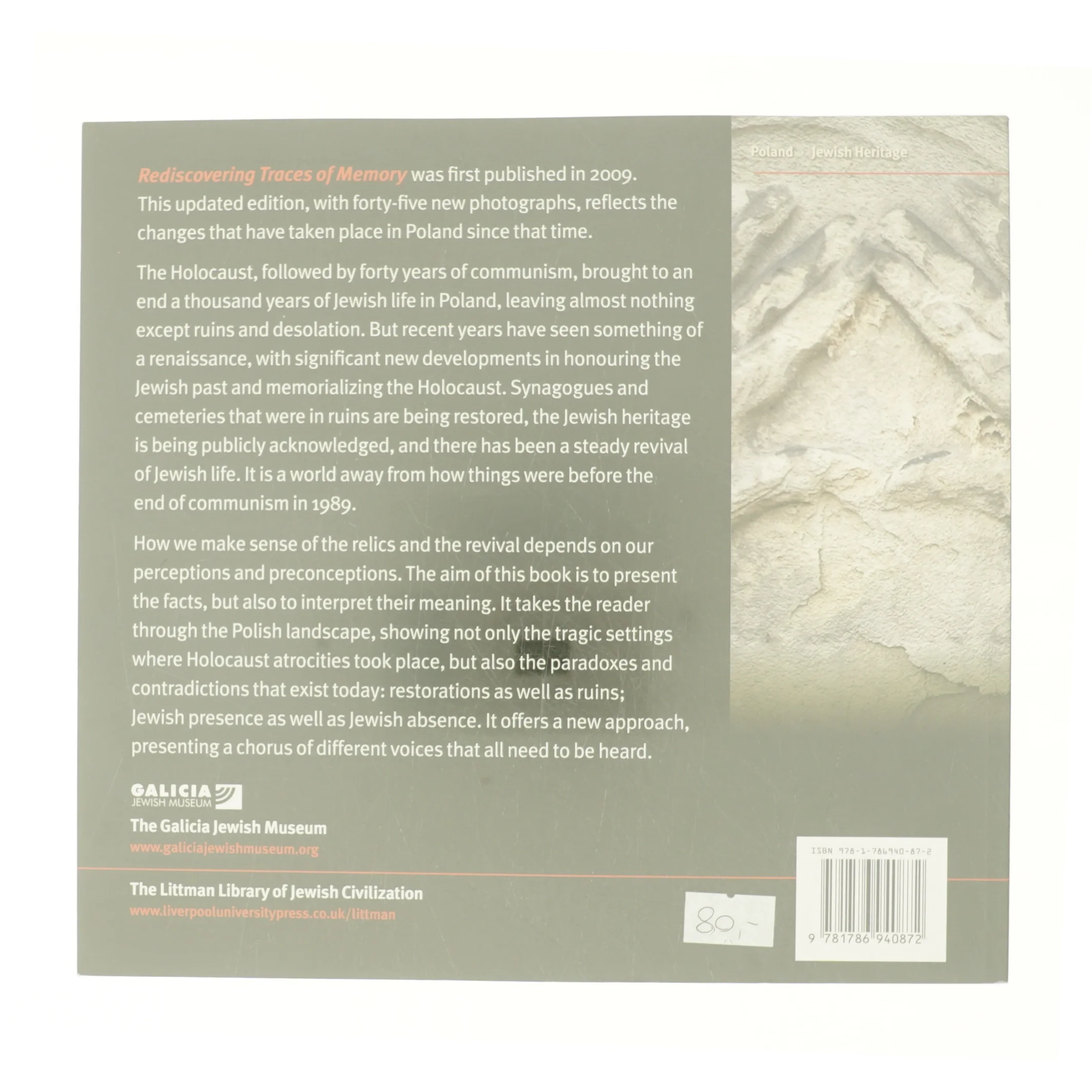 Rediscovering Traces of Memory the Jewish Heritage of Polish Galicia (Bog)