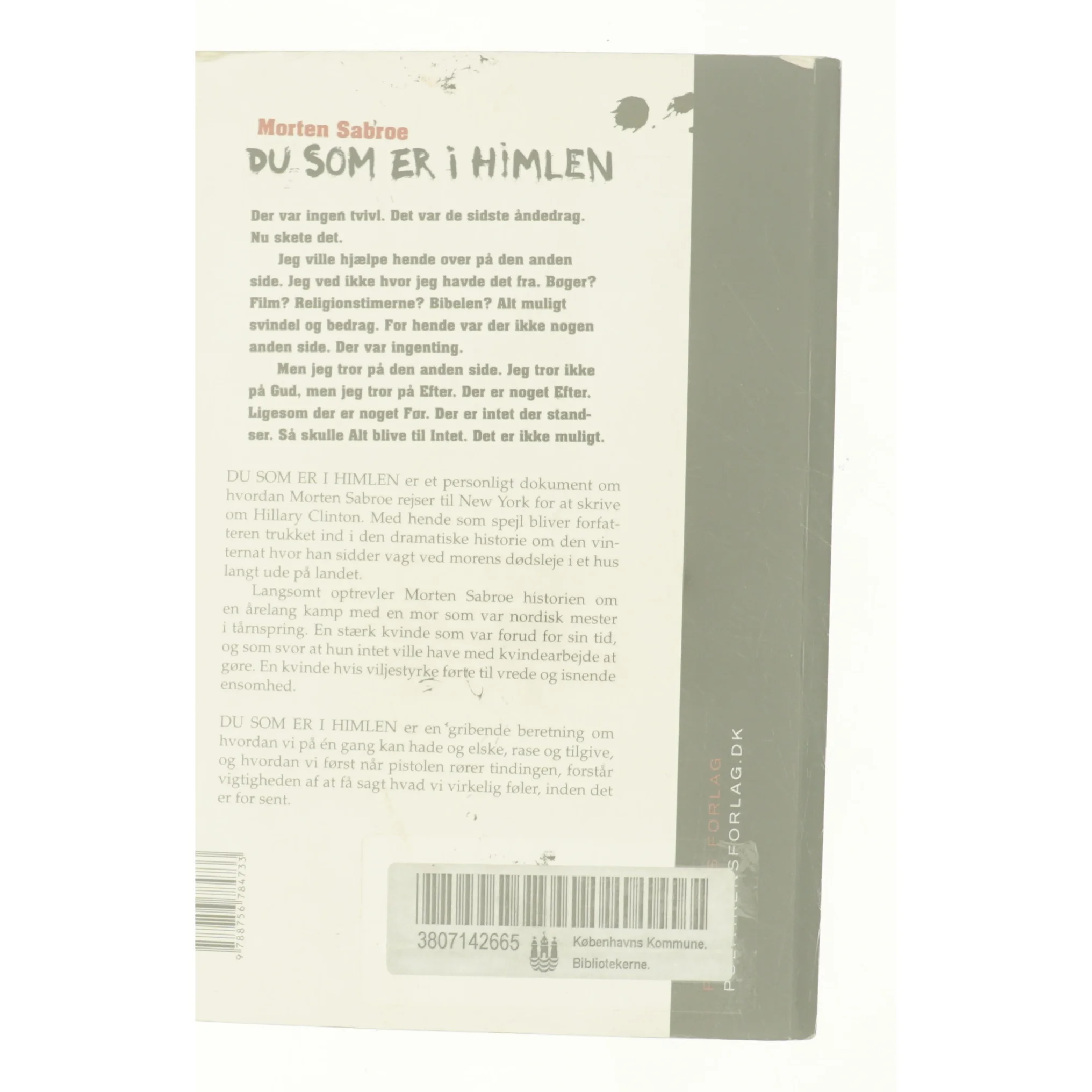 Du som er i himlen af Morten Sabroe (Bog)