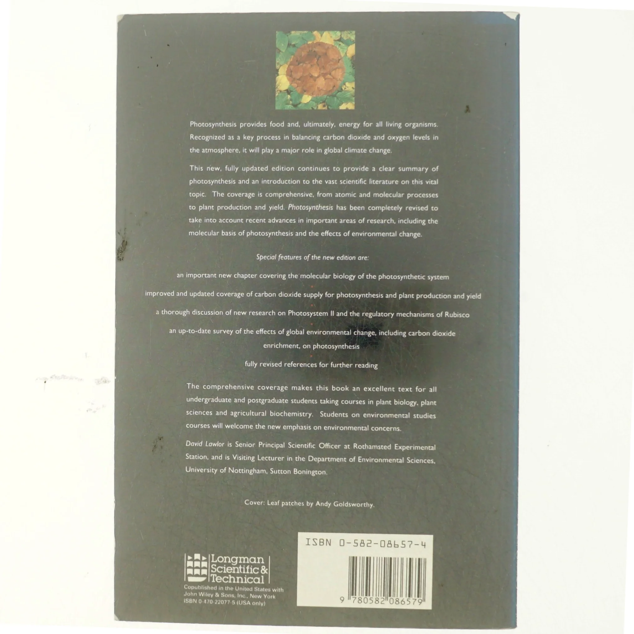 Photosynthesis : molecular, physiological and environmental processes af D. W. Lawlor (Bog)