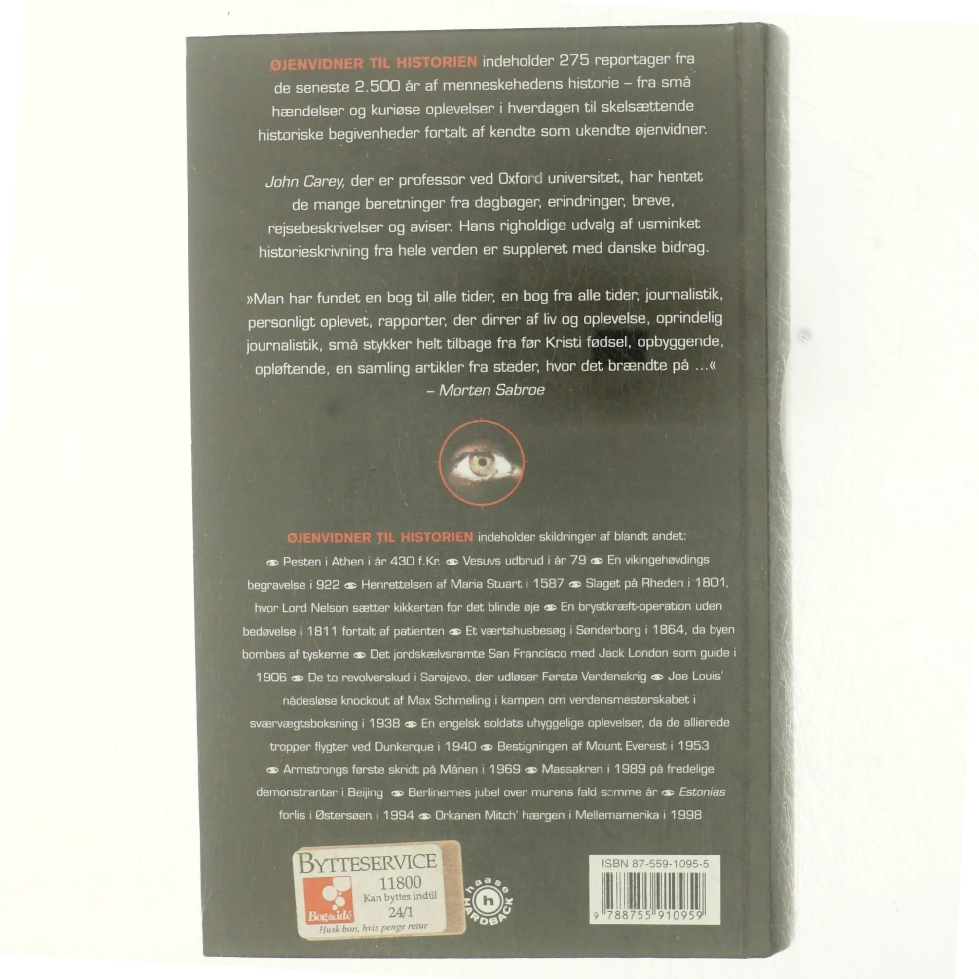 Øjenvidner til historien af John Carey (Bog)