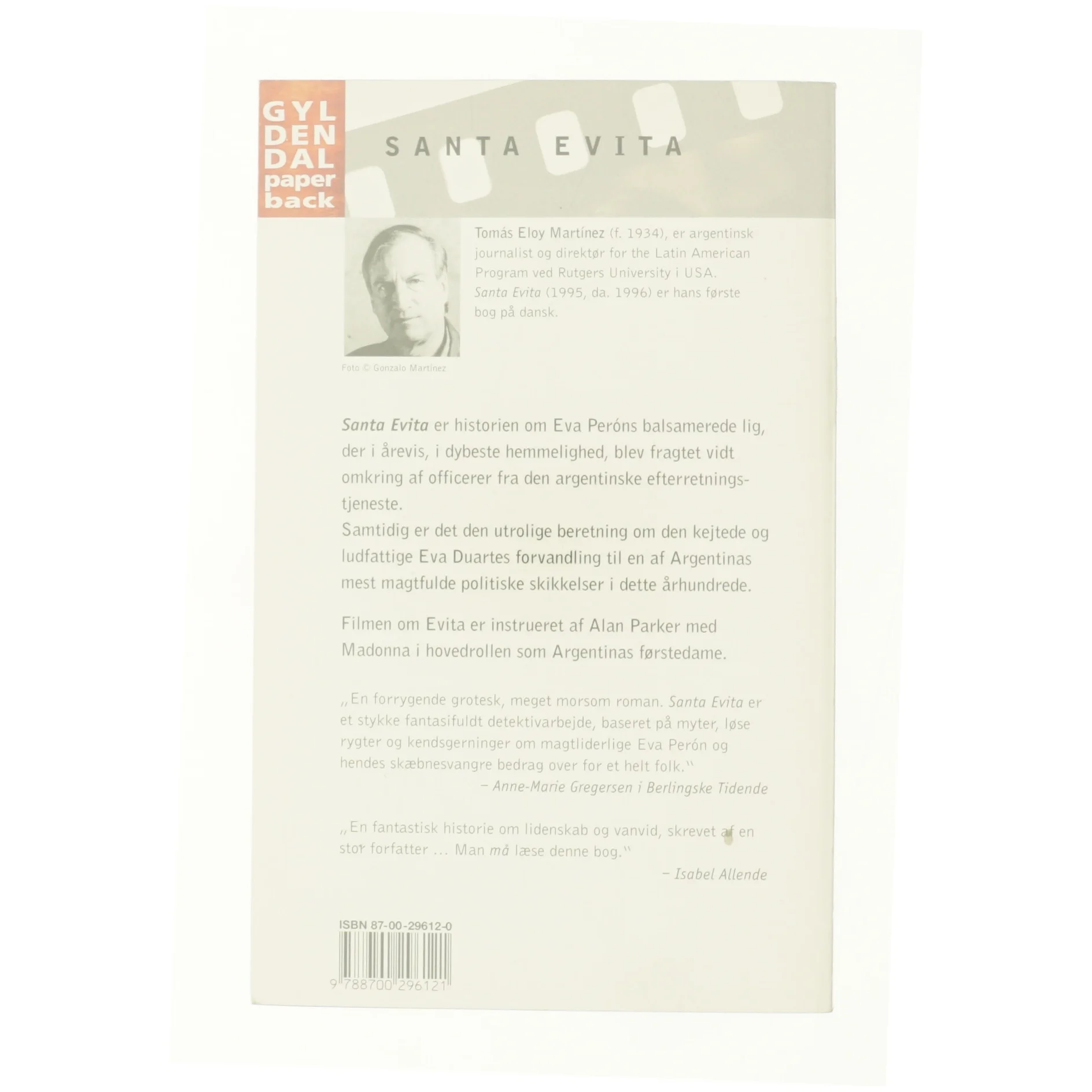 Santa evita af Tomás Eloy Martinez (Bog)