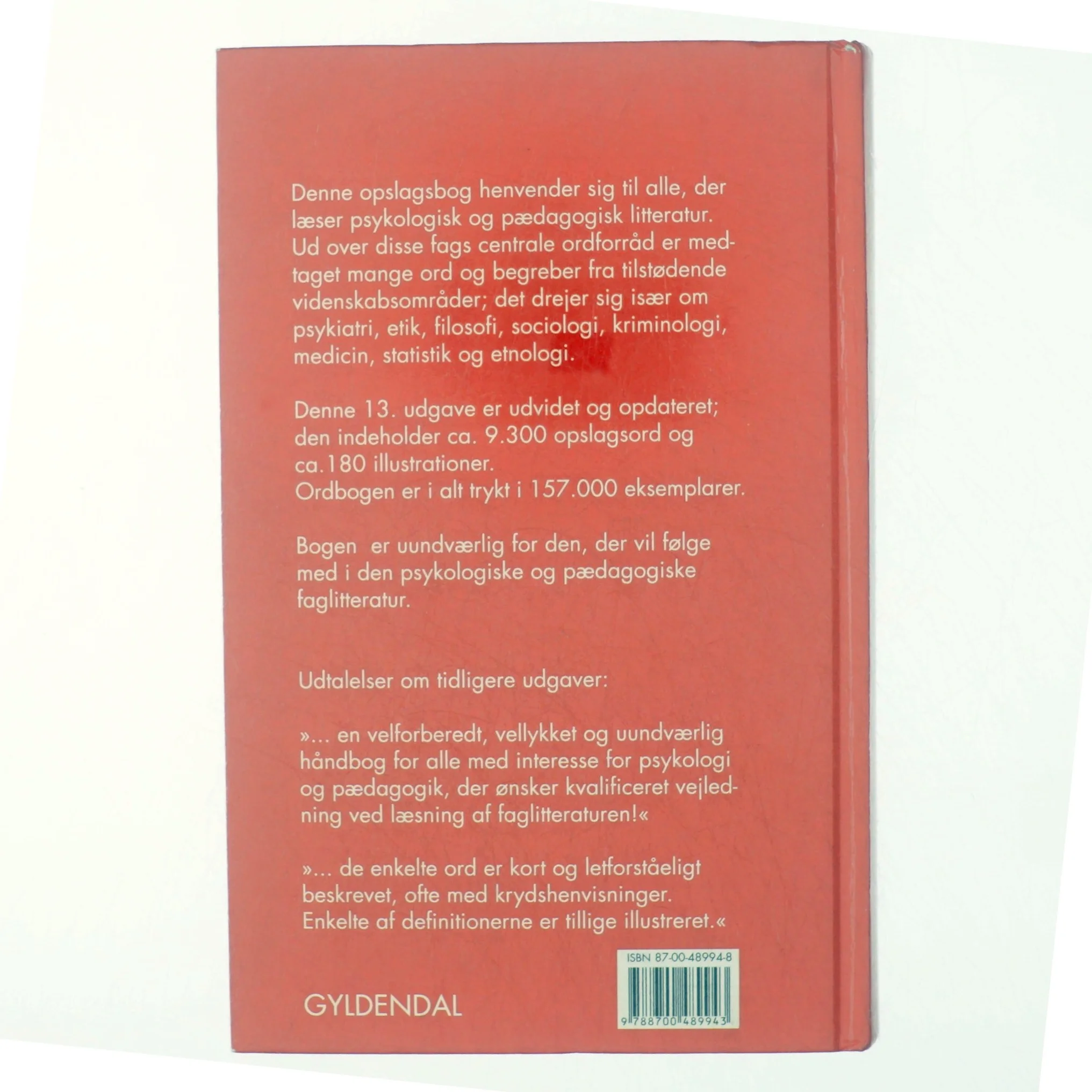 Psykologisk-pædagogisk ordbog (Bog)